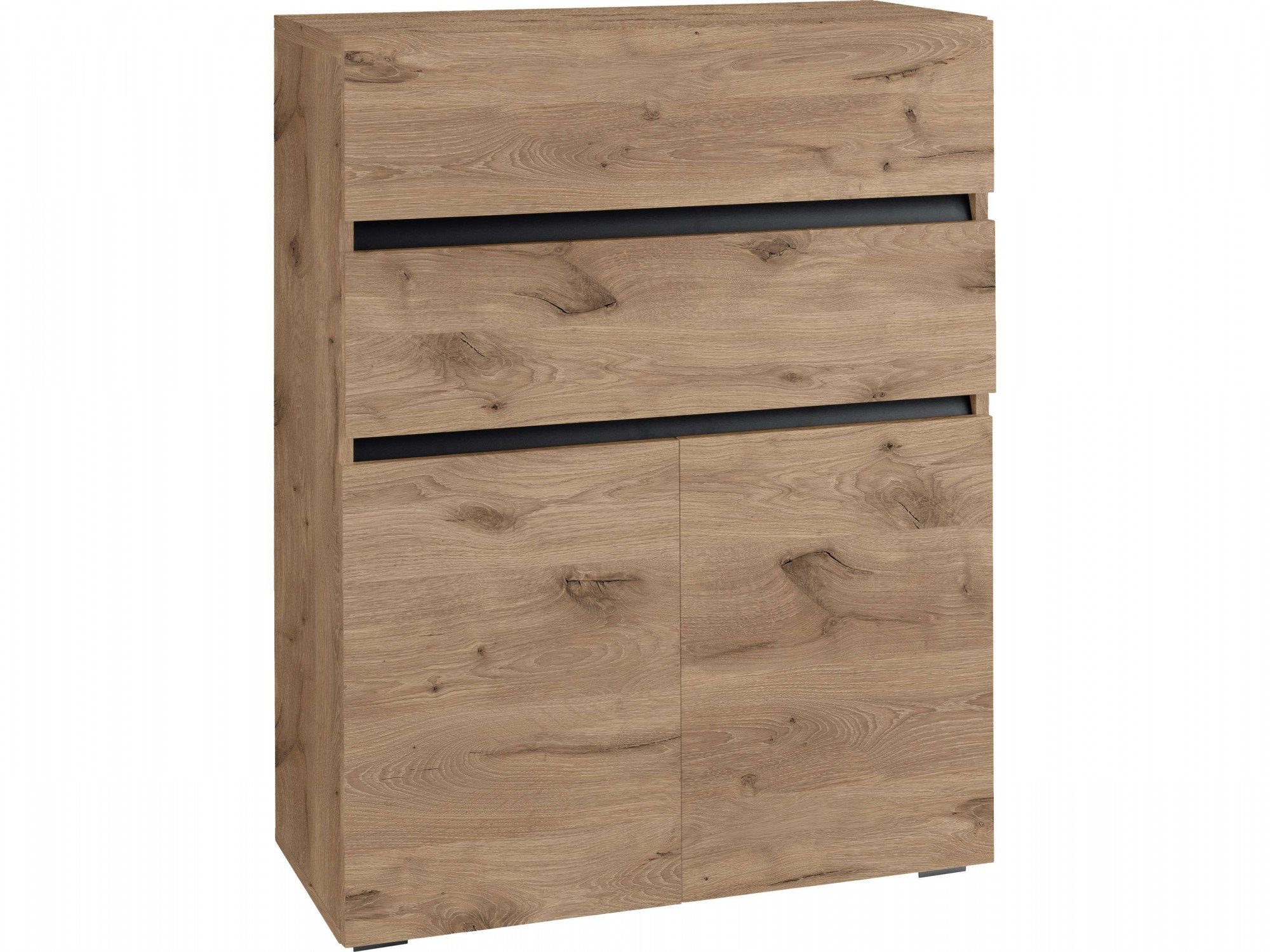 Home affaire Halfhoge kast Wisla Hoogte 98 cm, met deuren en lades