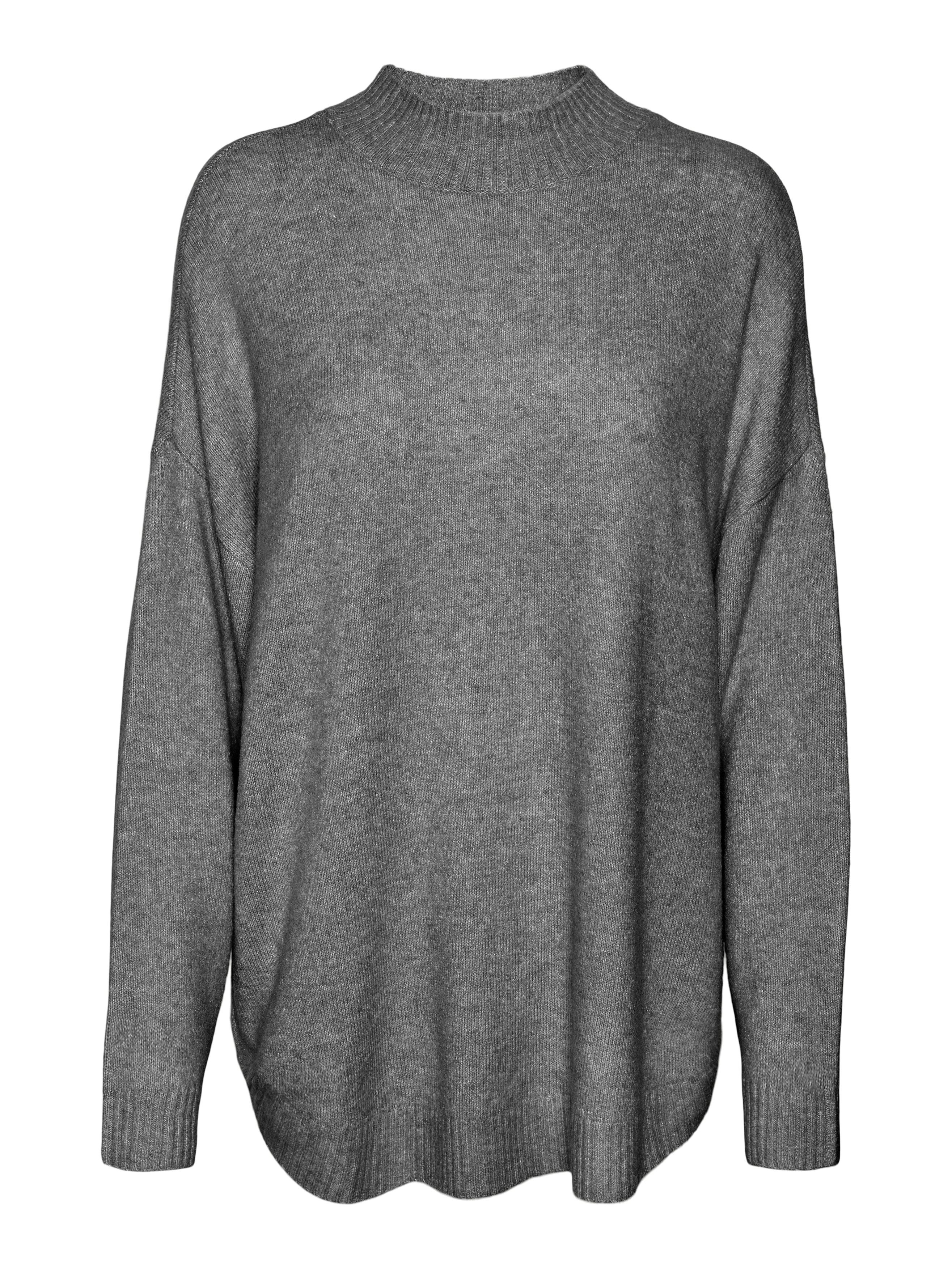 Vero Moda Gebreide trui VMPLAZA LS HIGHNECK LONG PULLOVER GA BOO