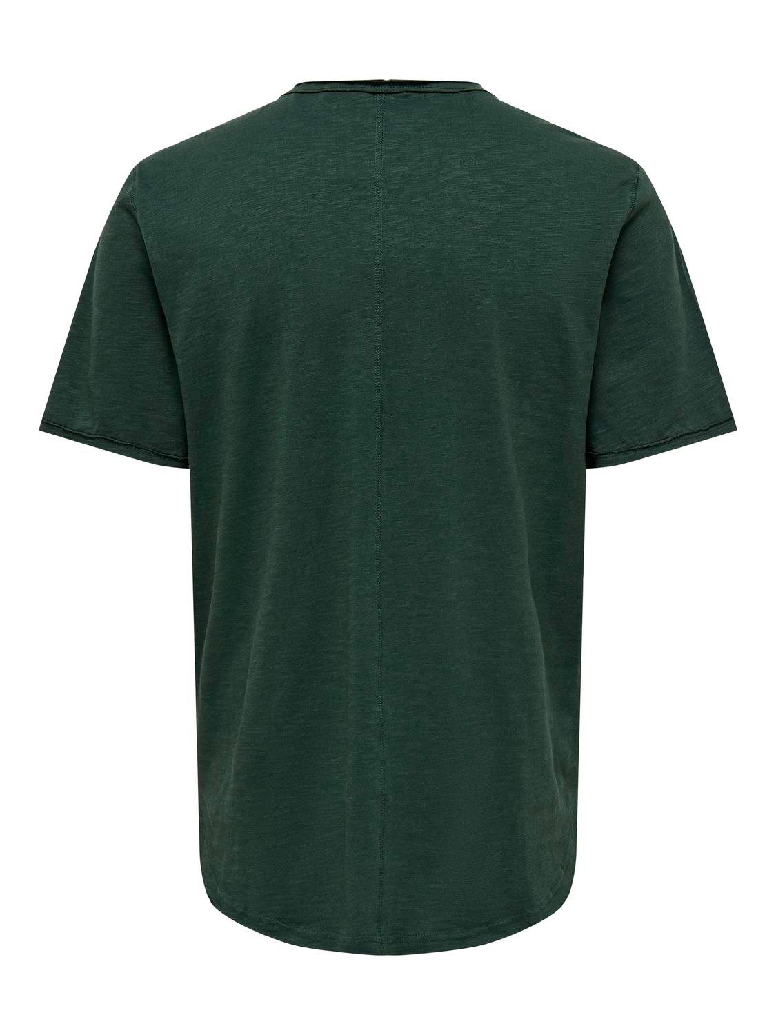 ONLY & SONS Shirt met ronde hals ONSBENNE LONGY SS TEE NF 7822 NOOS