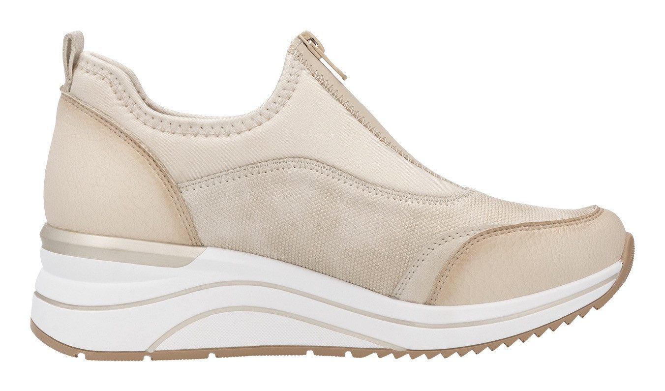 Remonte Slip-on sneakers , vrijetijdsschoen, lage schoen, slipper in vegan verwerking