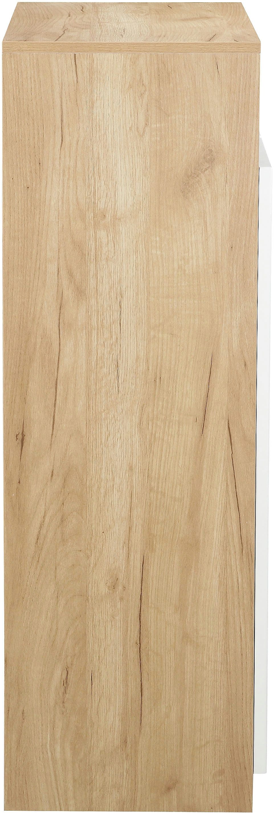 andas Archiefkast Lund met grepen en hoogglans fronten, mappenhoogte, breedte 70 cm