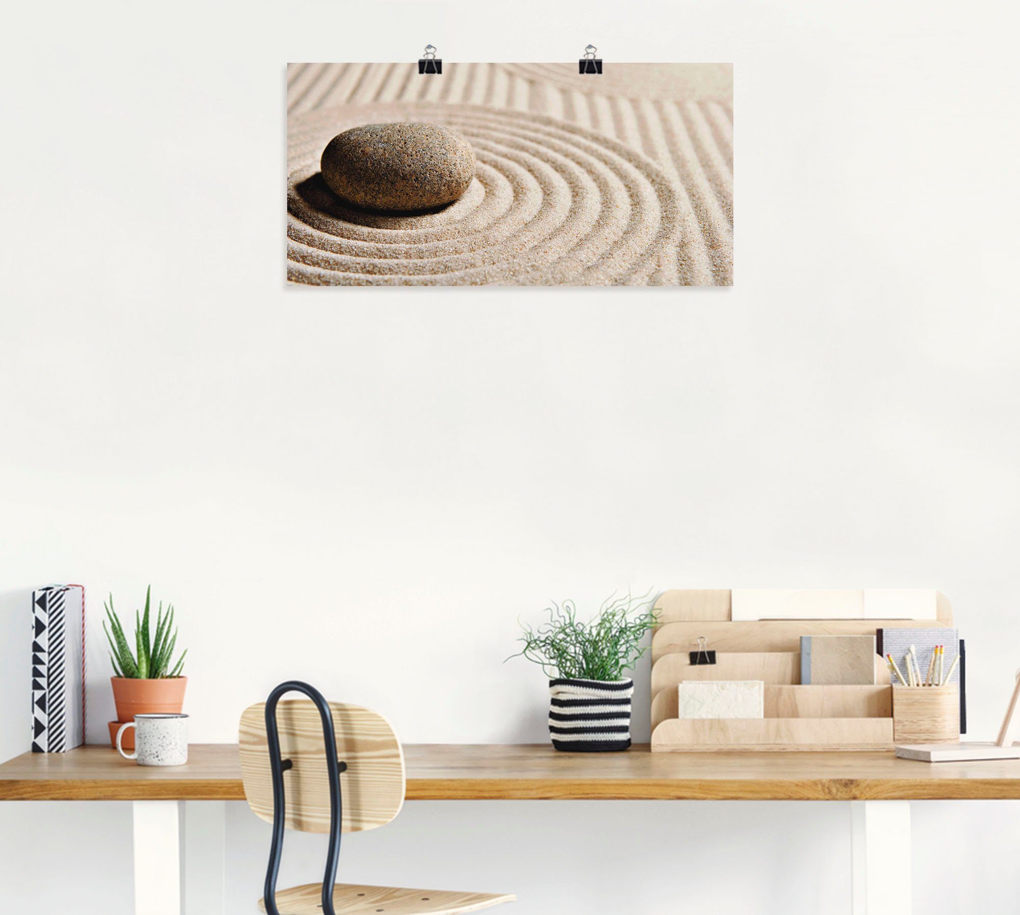 Artland Artprint Mini zen tuin - zand als artprint op linnen, poster, muursticker in verschillende maten