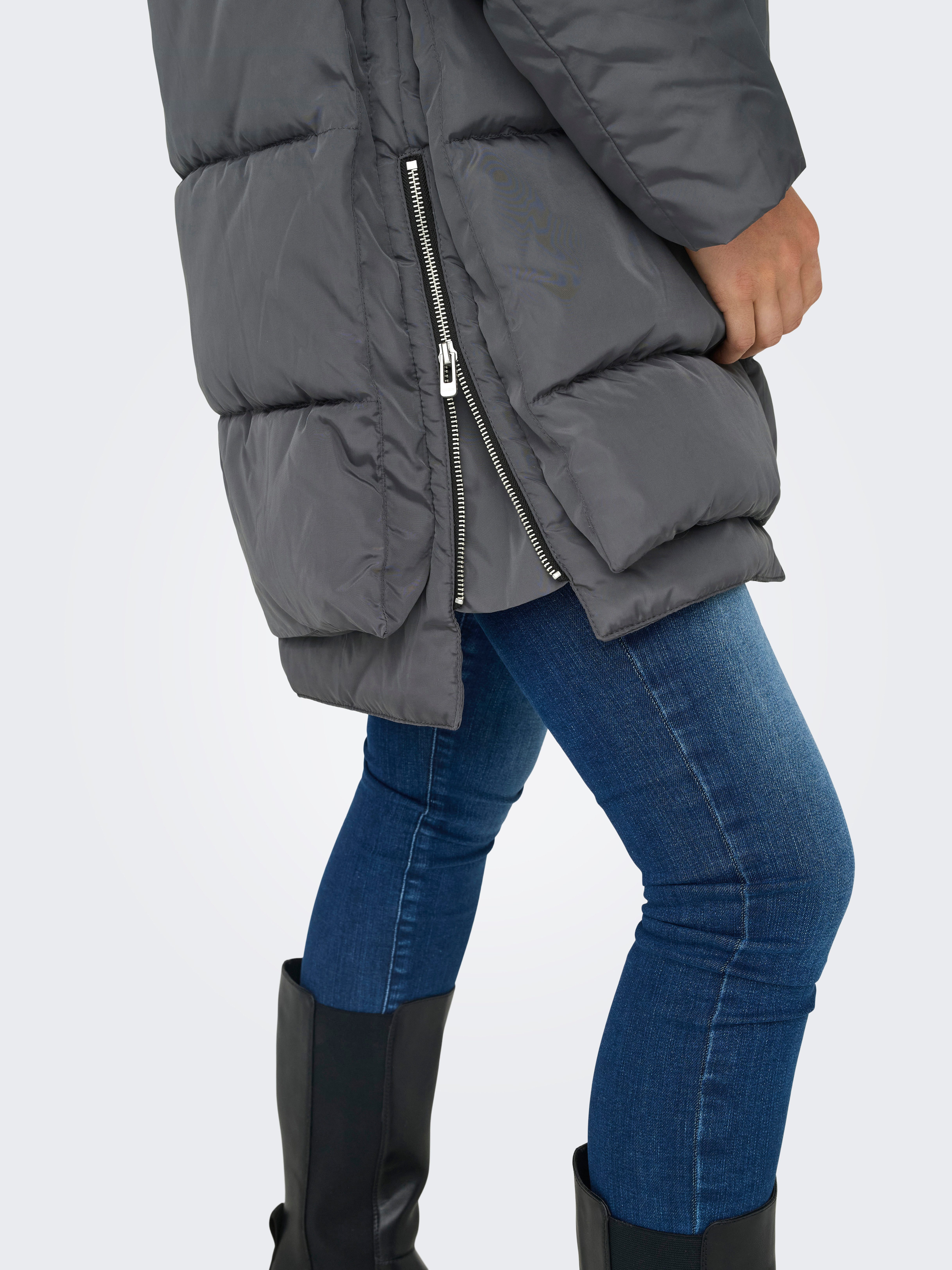Only Gewatteerde jas ONLNEWNORA LONG PUFFER COAT LIFE CC OTW