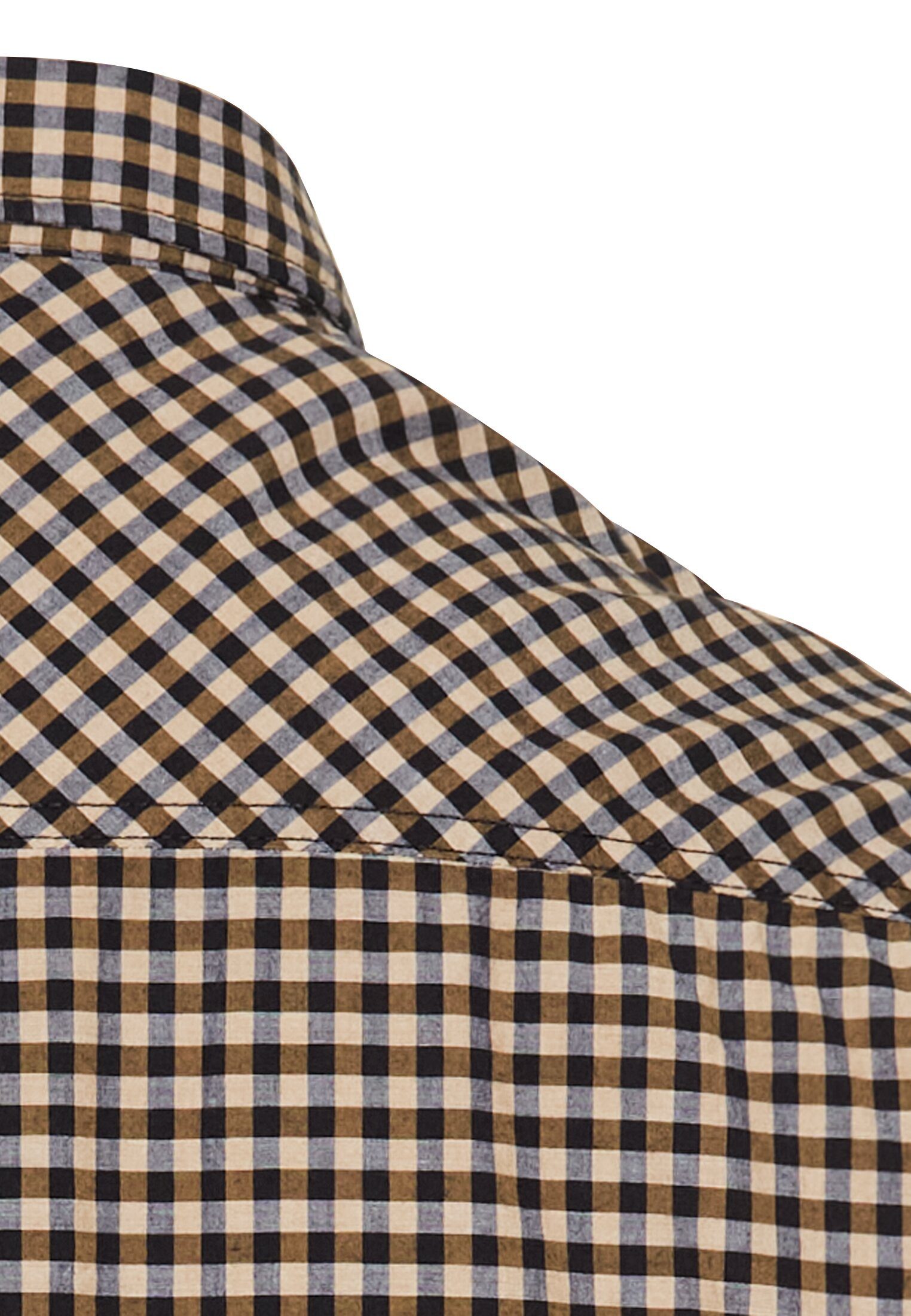 camel active Overhemd met korte mouwen geruit, met button-downkraag