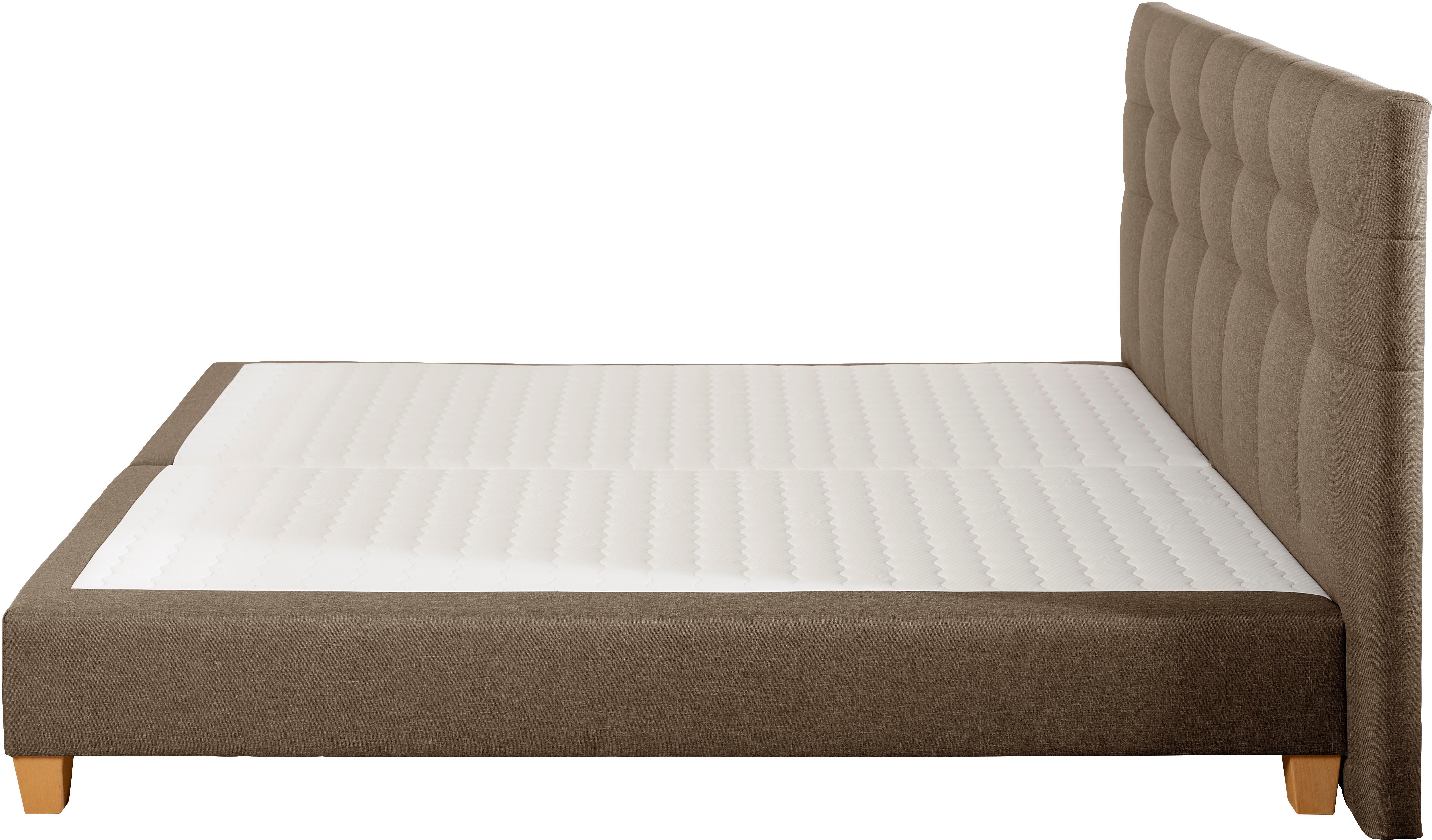 Home affaire Boxspring Moulay incl. topmatras, in extra lang 220 cm, 3 hardheden, ook in h4