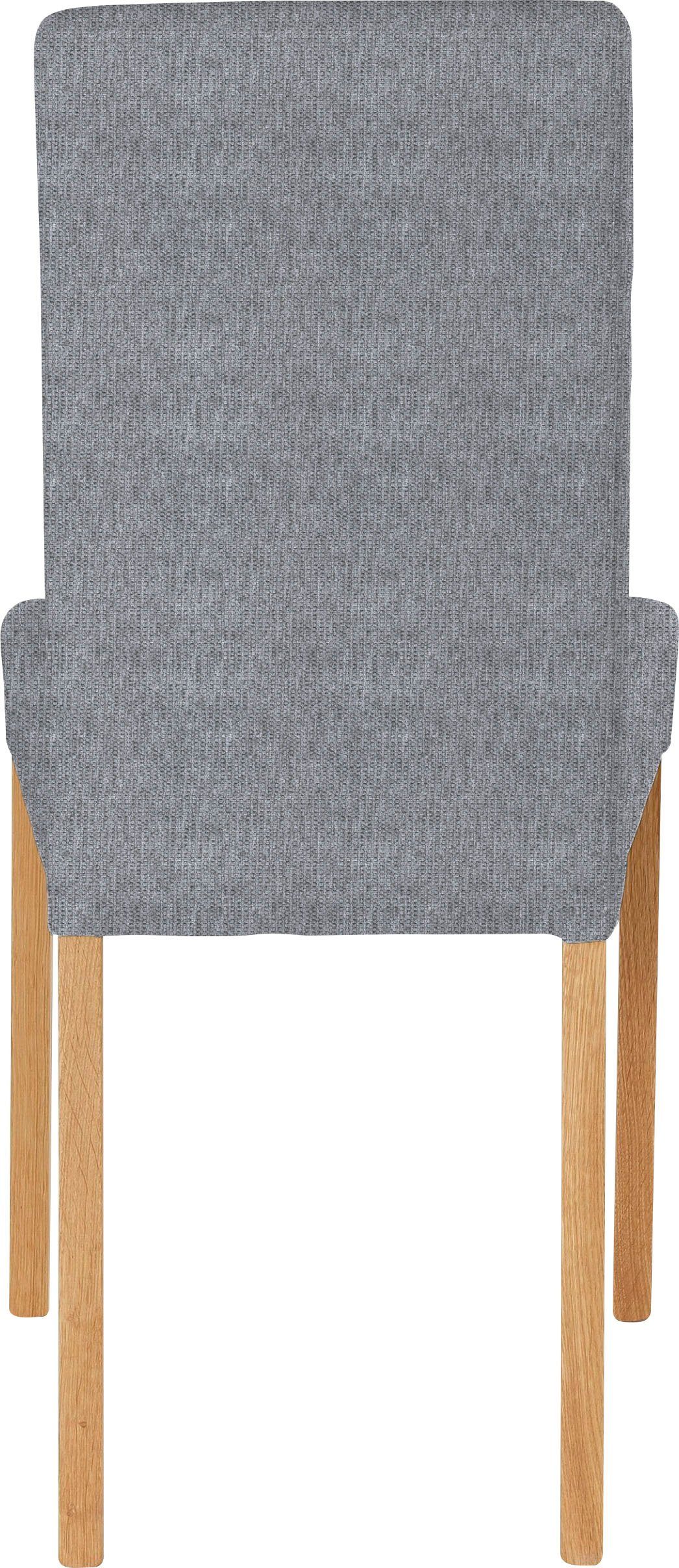 Home affaire Stoel met 4 poten Bologna Frame van massief hout (set)