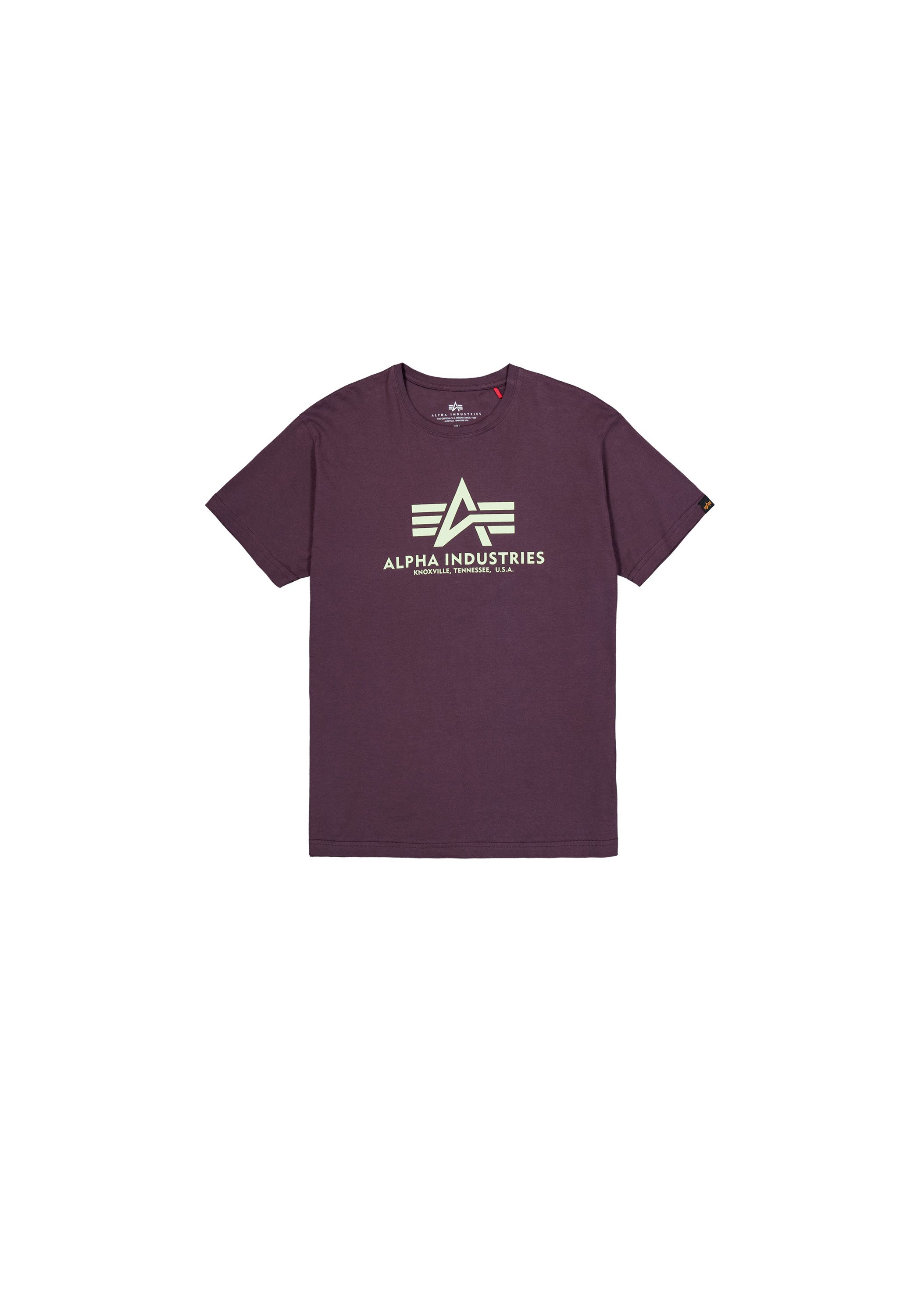 Alpha Industries T-shirt Alpha Industries Men - T-Shirts Basic T-Shirt heren t-shirts maat 3 XL paars