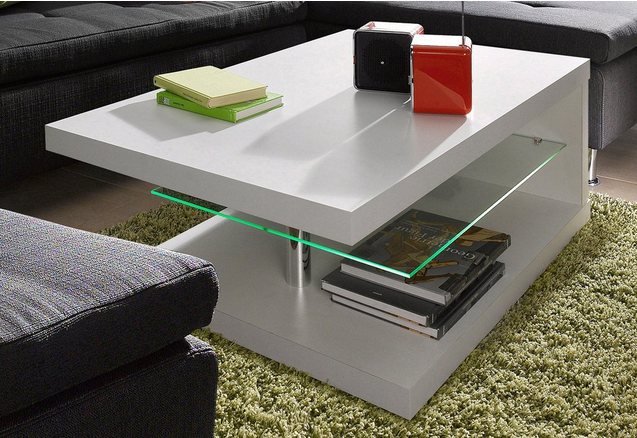 Salontafel met lichtgewichtblad Salontafel met lichtgewichtblad