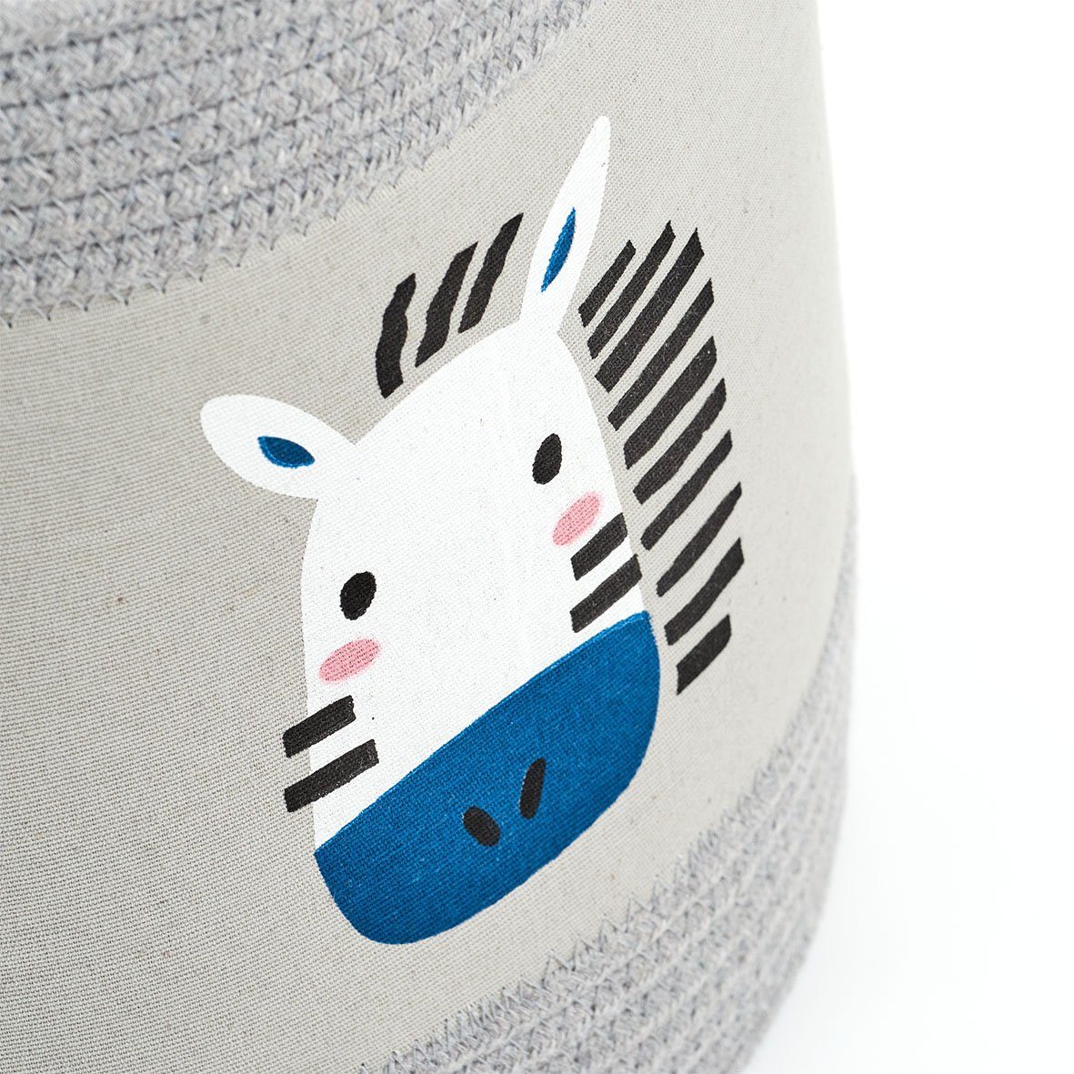Zeller Present Opbergmand "Zebra" katoen/polyester (1 stuk)