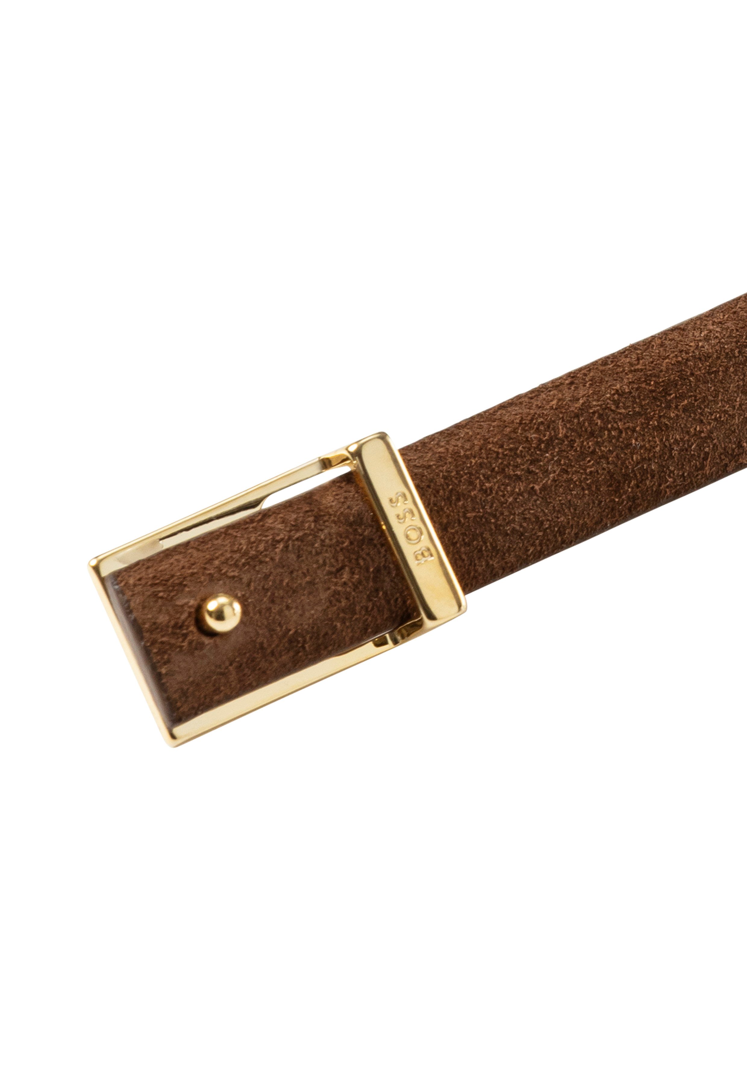 Boss Leren riem Carmen-Sd_Sz15 dames brede riemen maat 90 bruin