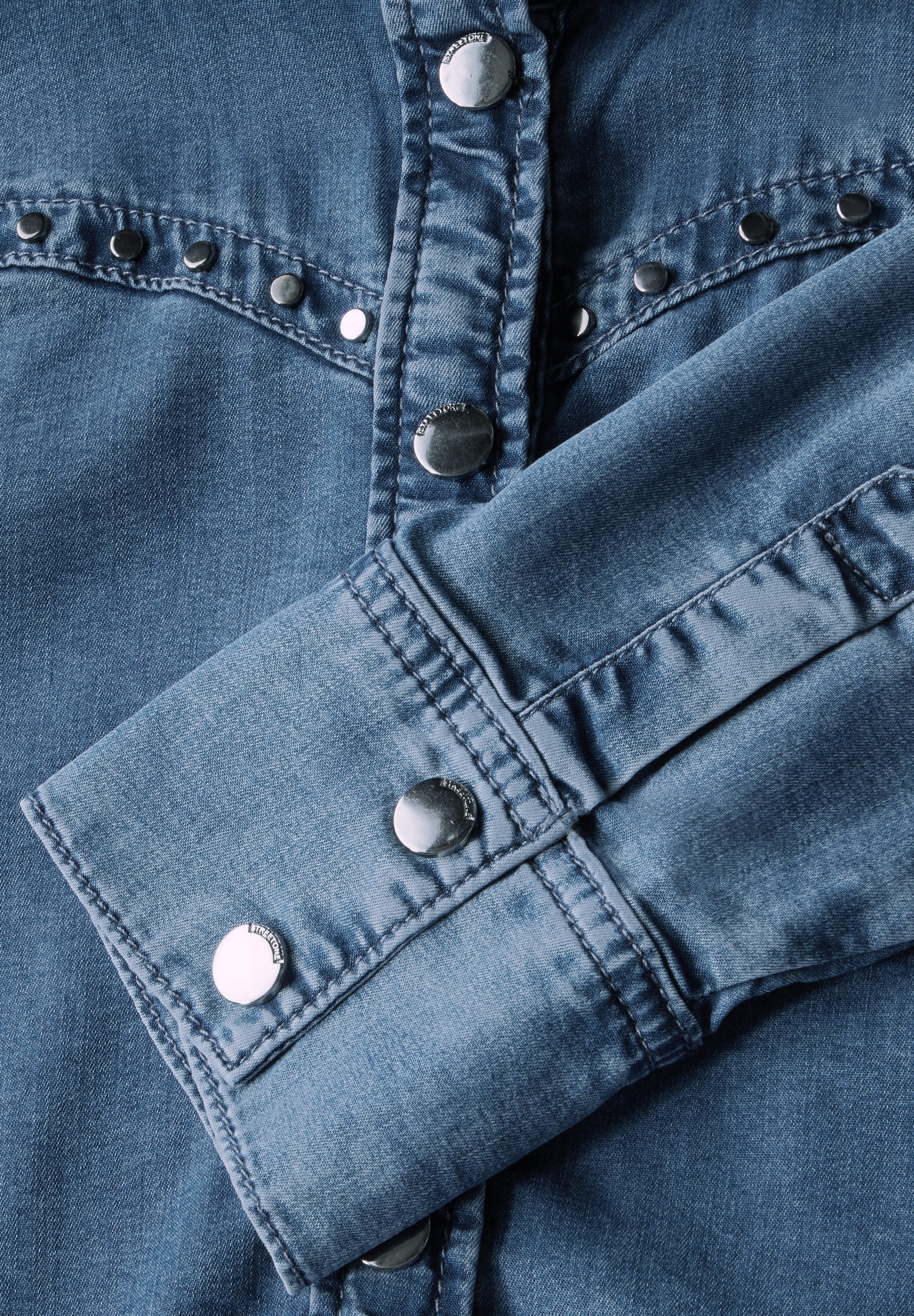 STREET ONE Jeans blouse met studs