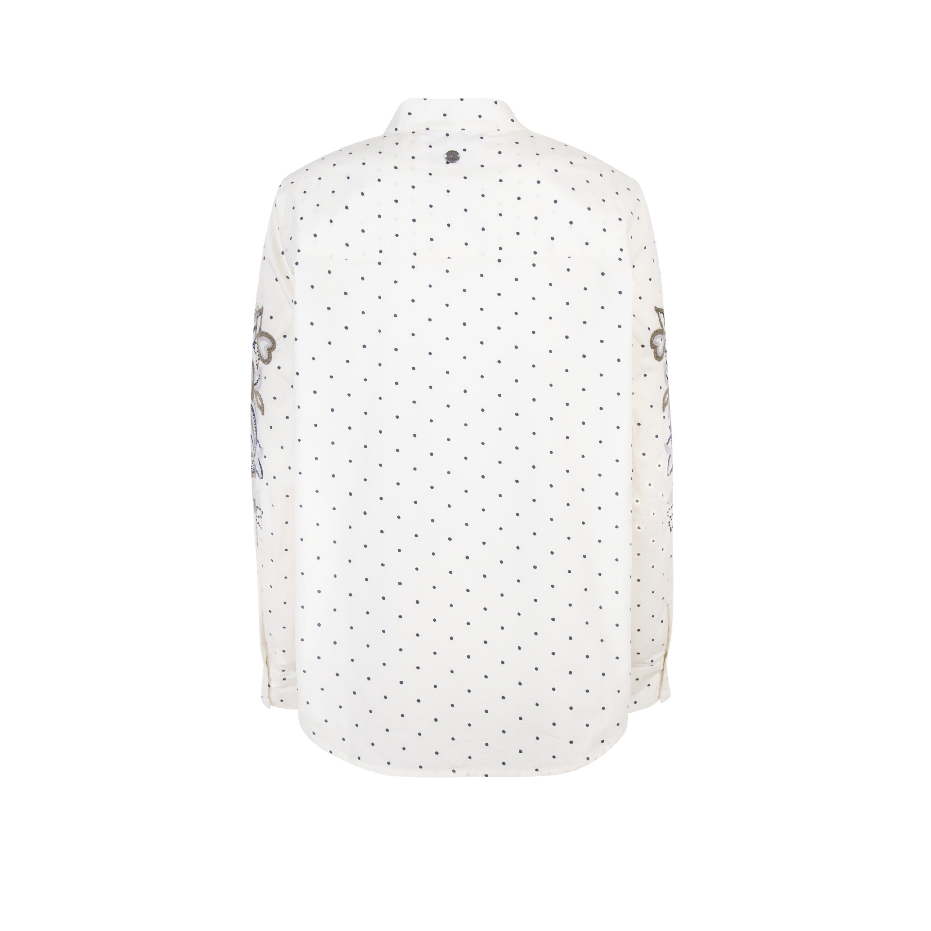 Lieblingsstück Blouse zonder sluiting RymL met borduursel op de mouw