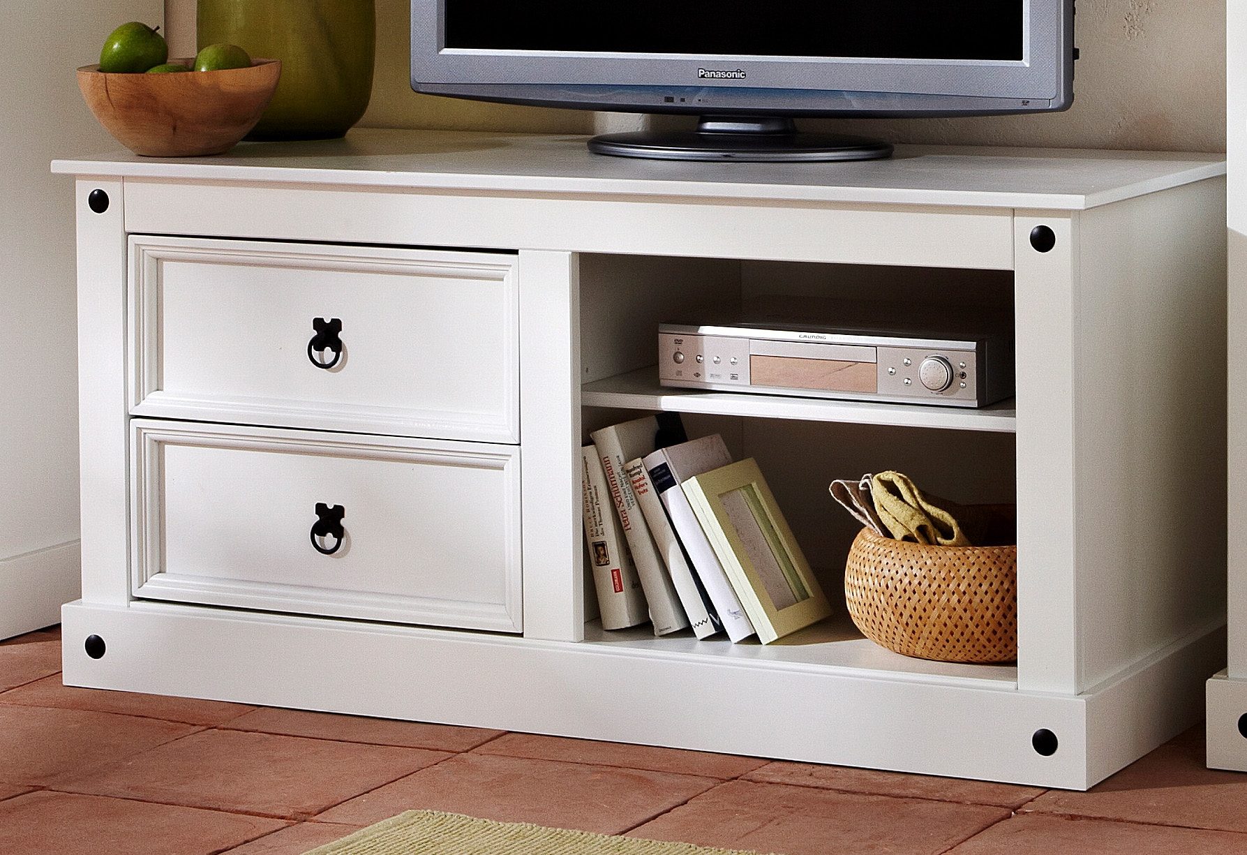 Home affaire Wandmeubel bestaande uit 1 vitrinekast, 1 lowboard en 1 legplank, zonder wandboard (set, 3 stuks)