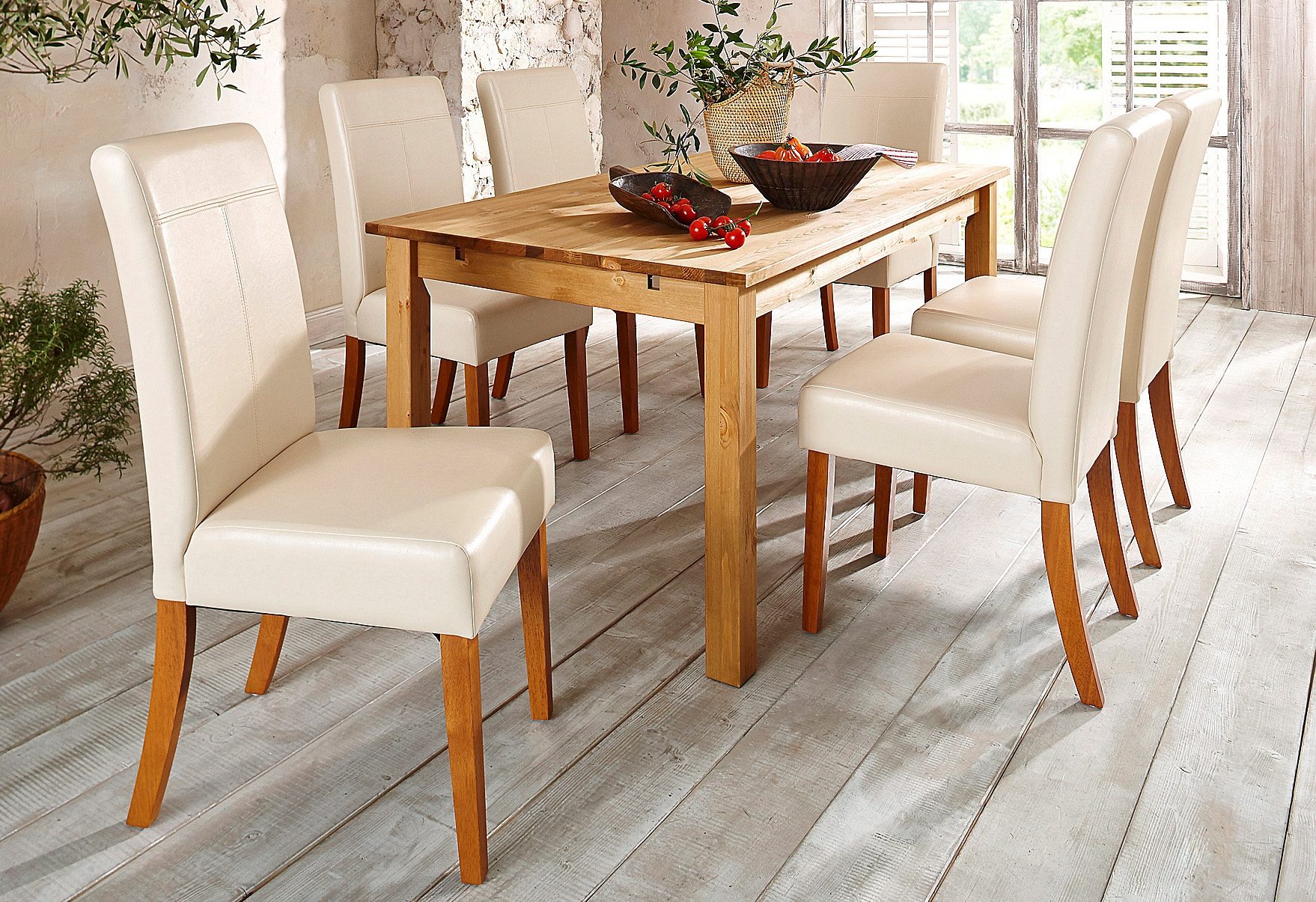 Home affaire Stoel met 4 poten Stuhlparade (set, 2 stuks)