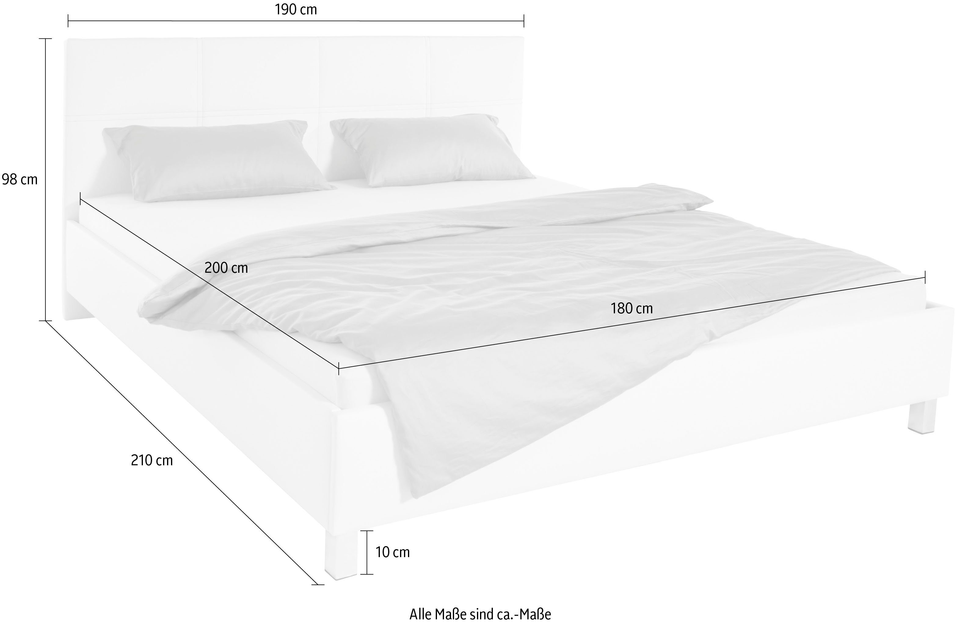 Westfalia Polsterbetten Gestoffeerd bed