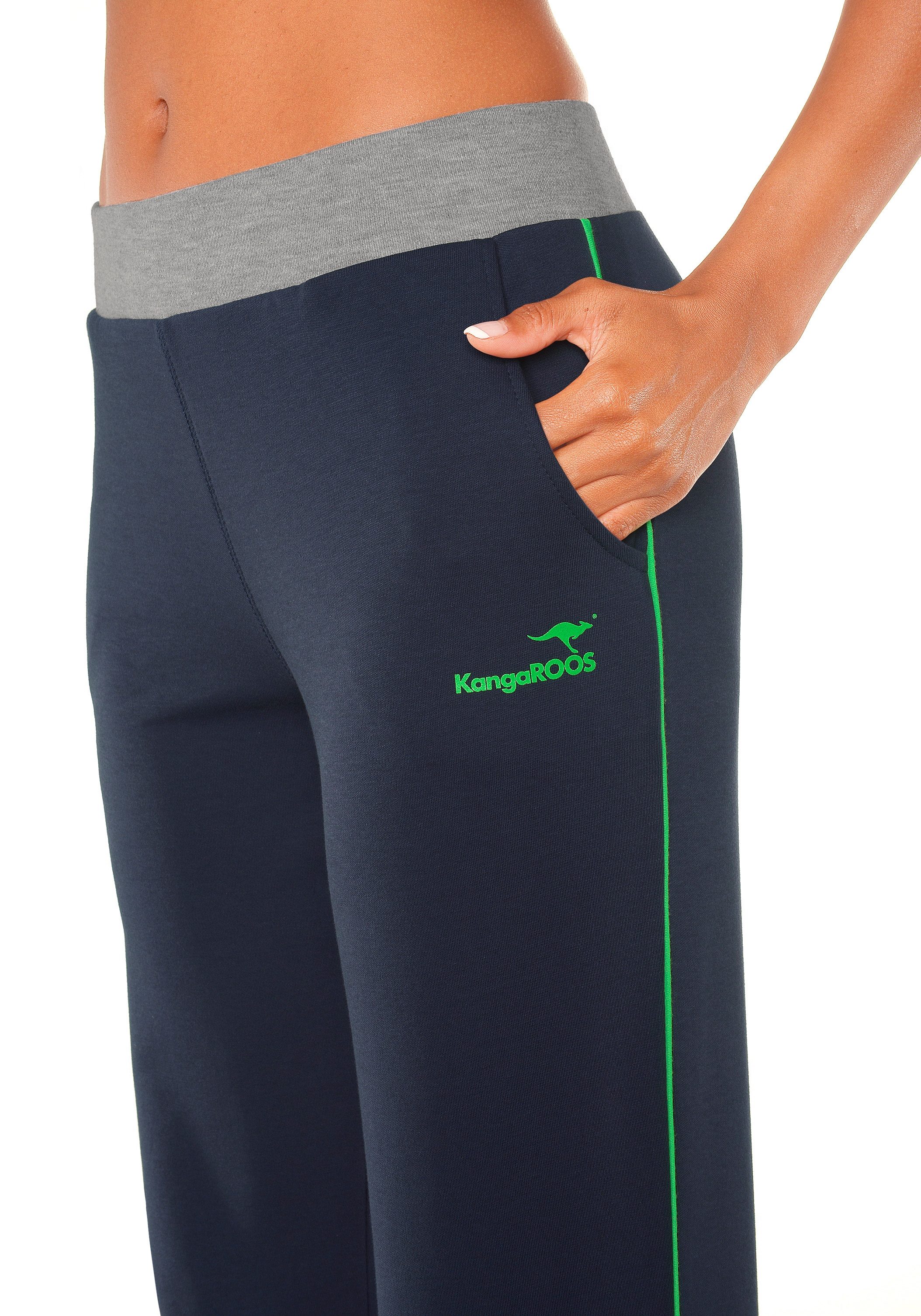 KangaROOS Relaxbroek met brede tailleband, loungewear, loungepak