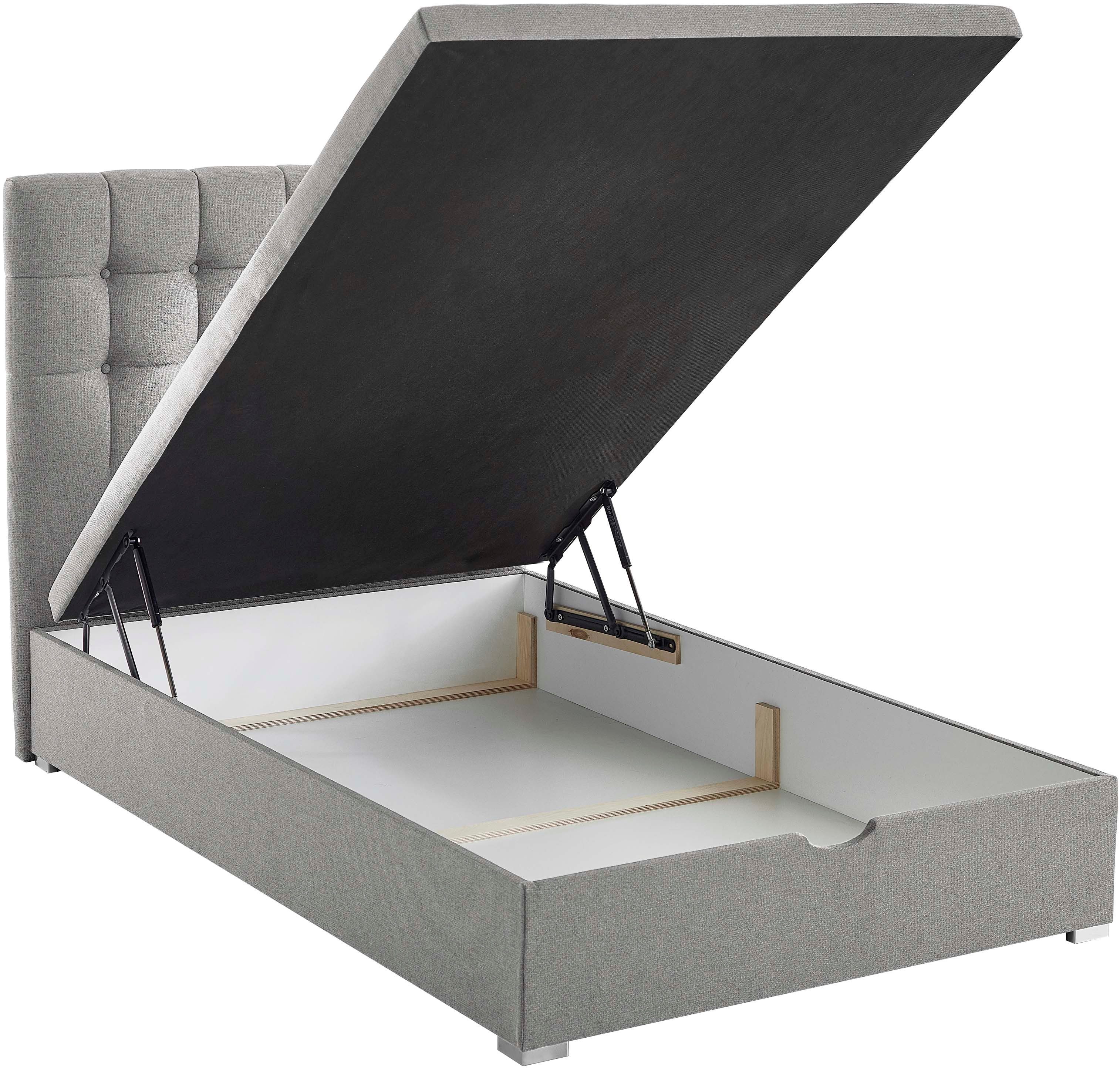 ATLANTIC home collection Boxspring Riona, uitbreidbaar naar een dubbel- en familiebad keuze uit 120x200cm pocketveringmatras of zonder matras