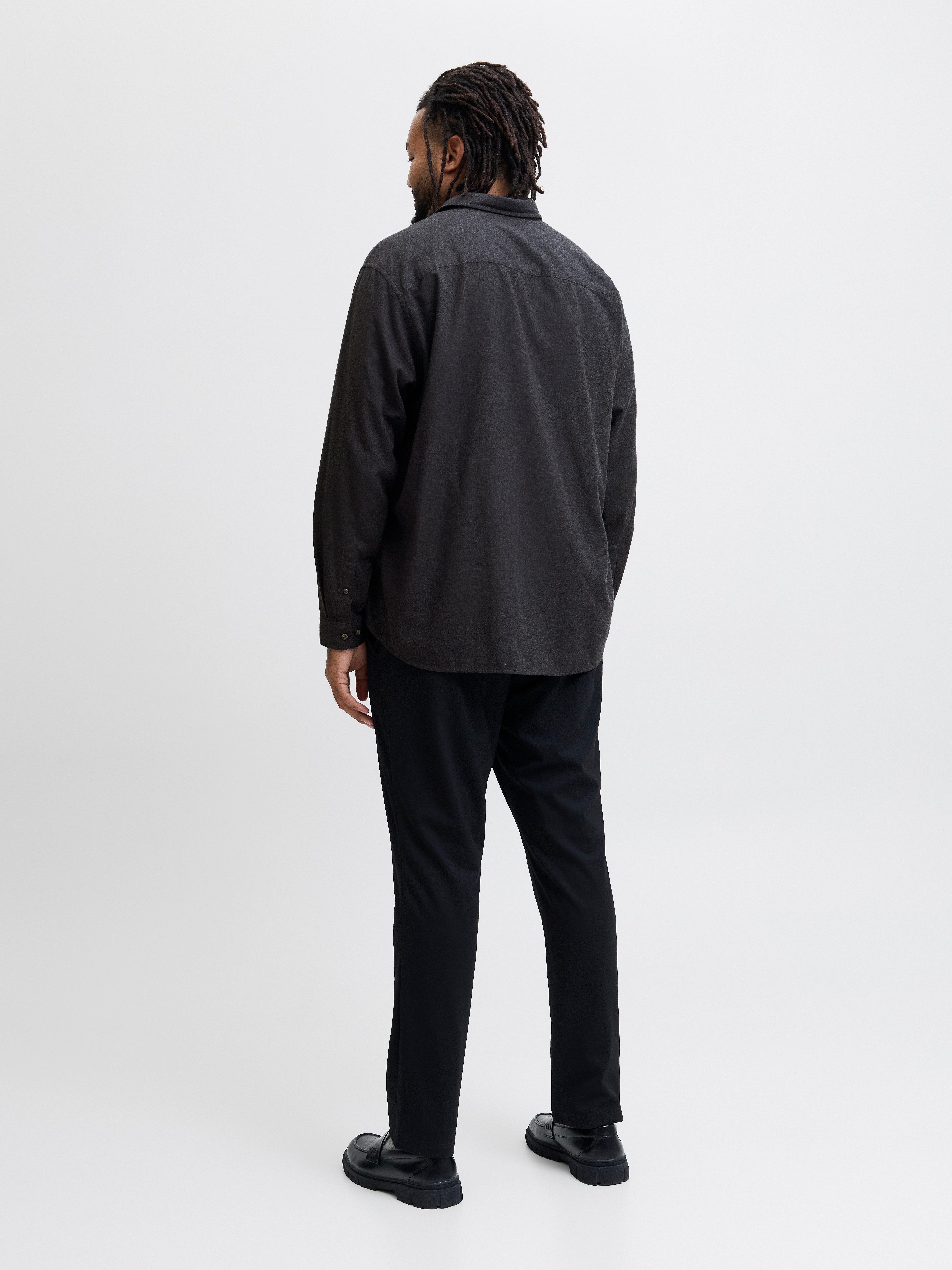 Jack & Jones PlusSize Overhemd met lange mouwen JJECLASSIC MELANGE SHIRT L/S SN PLS