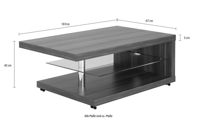Salontafel met lichtgewichtblad Salontafel met lichtgewichtblad