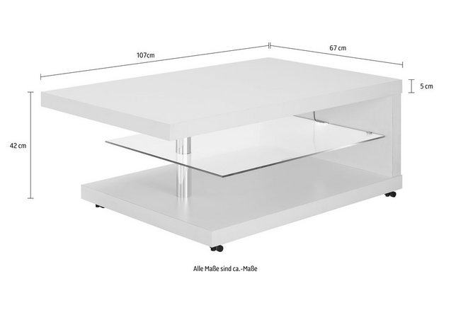 Salontafel met lichtgewichtblad Salontafel met lichtgewichtblad