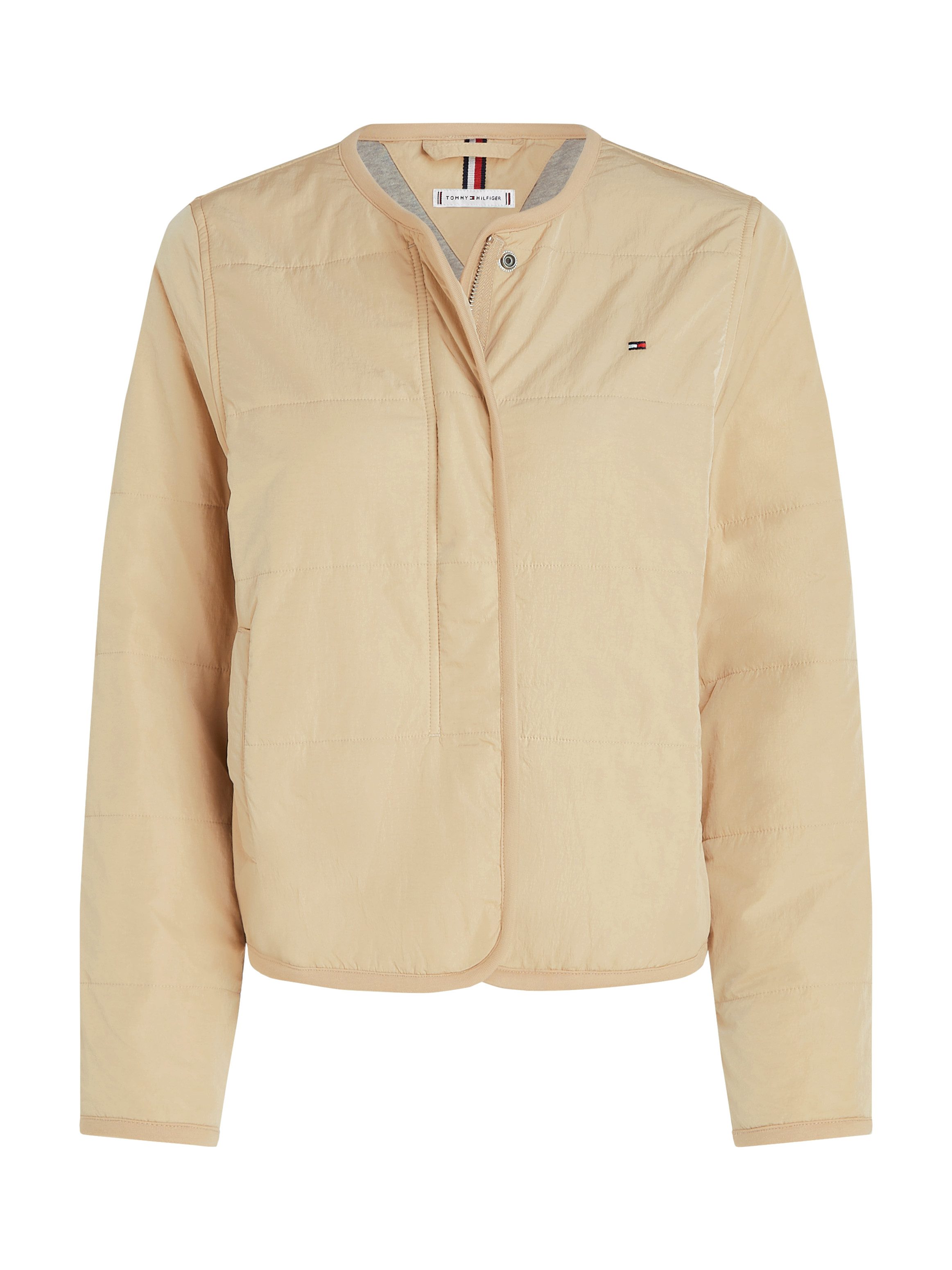 Tommy Hilfiger Gewatteerde jas JERSEY LINED JACKET met tommy jeans-merklabel