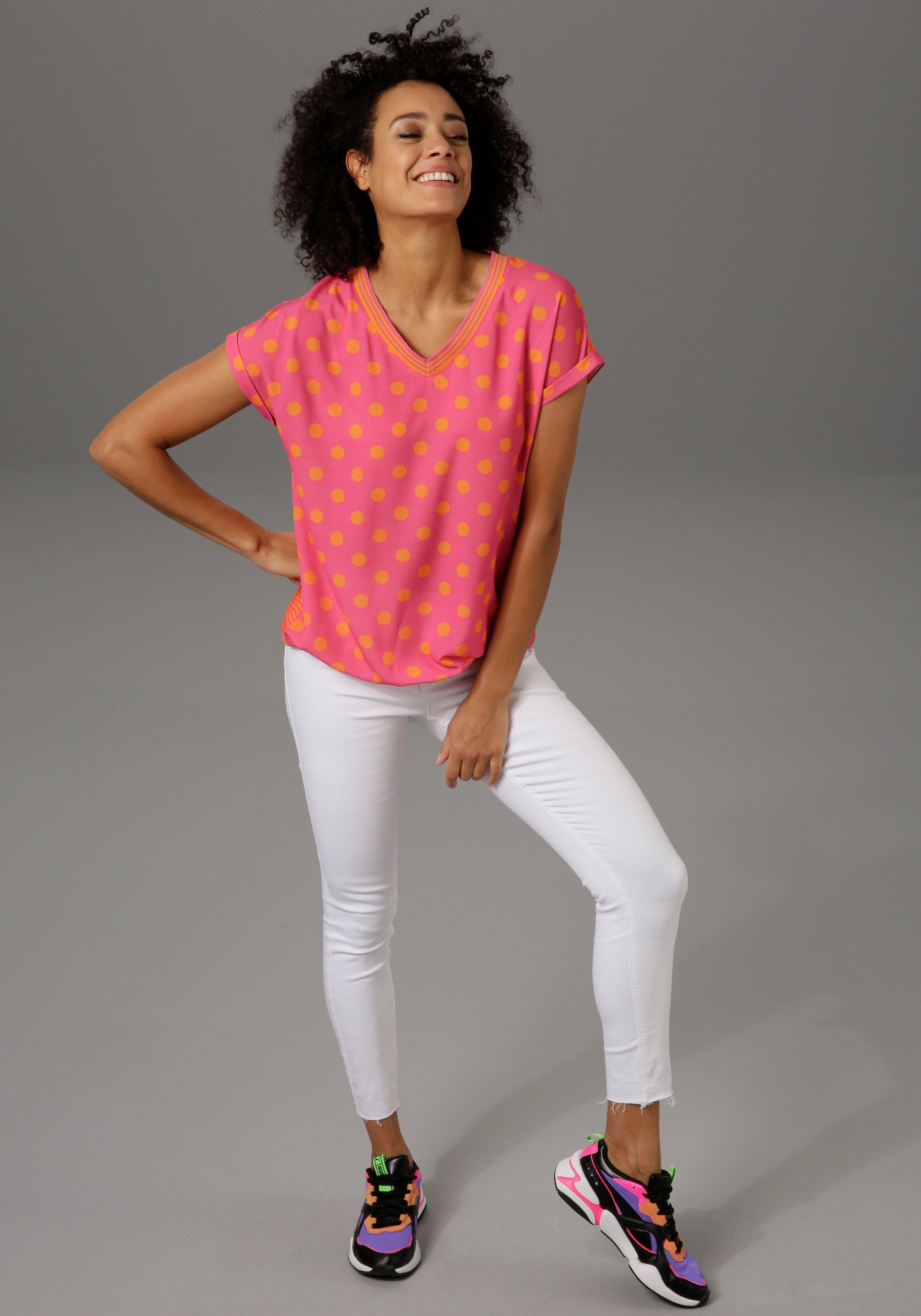 Aniston CASUAL T-shirt materiaal- en motievenmix