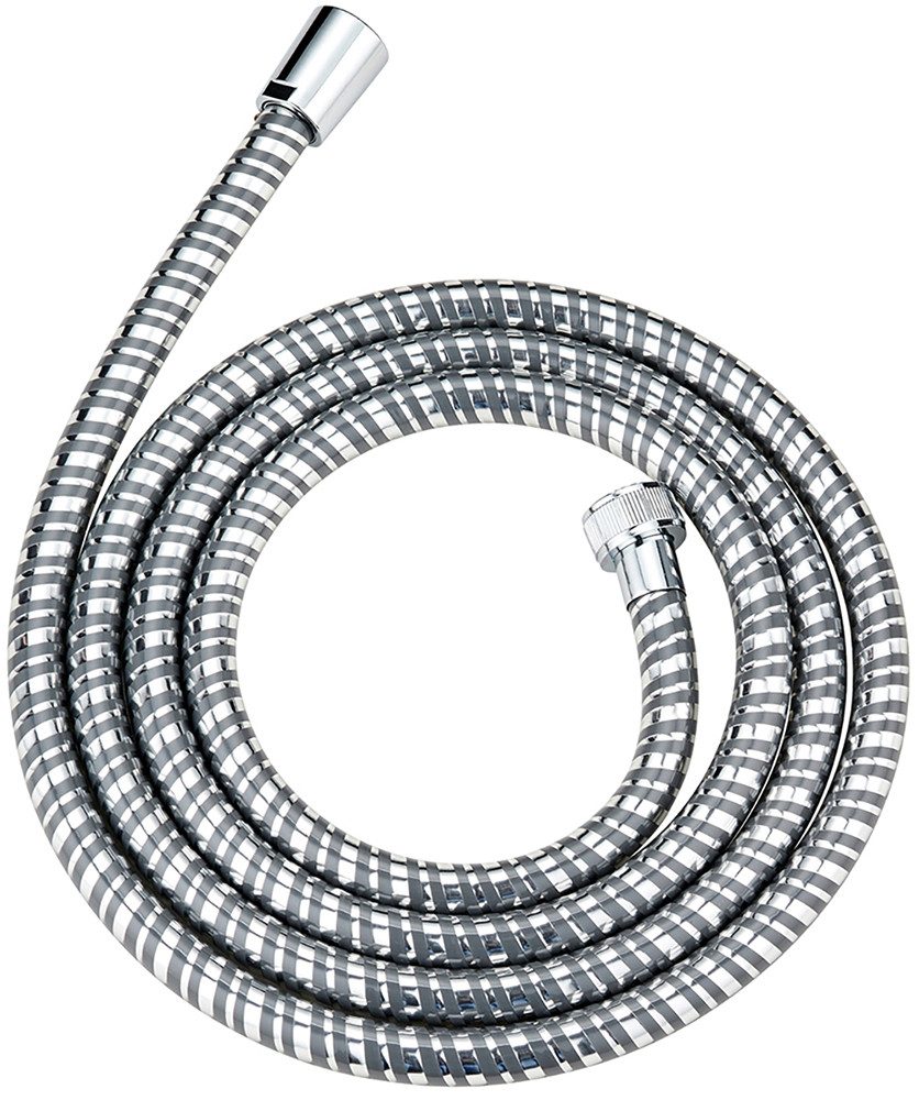 WENKO Handsproeier Model Basic Line douchkop set bad klassieke staaf-handdouche, 150 cm douche slang, bevestiging (3-delig)