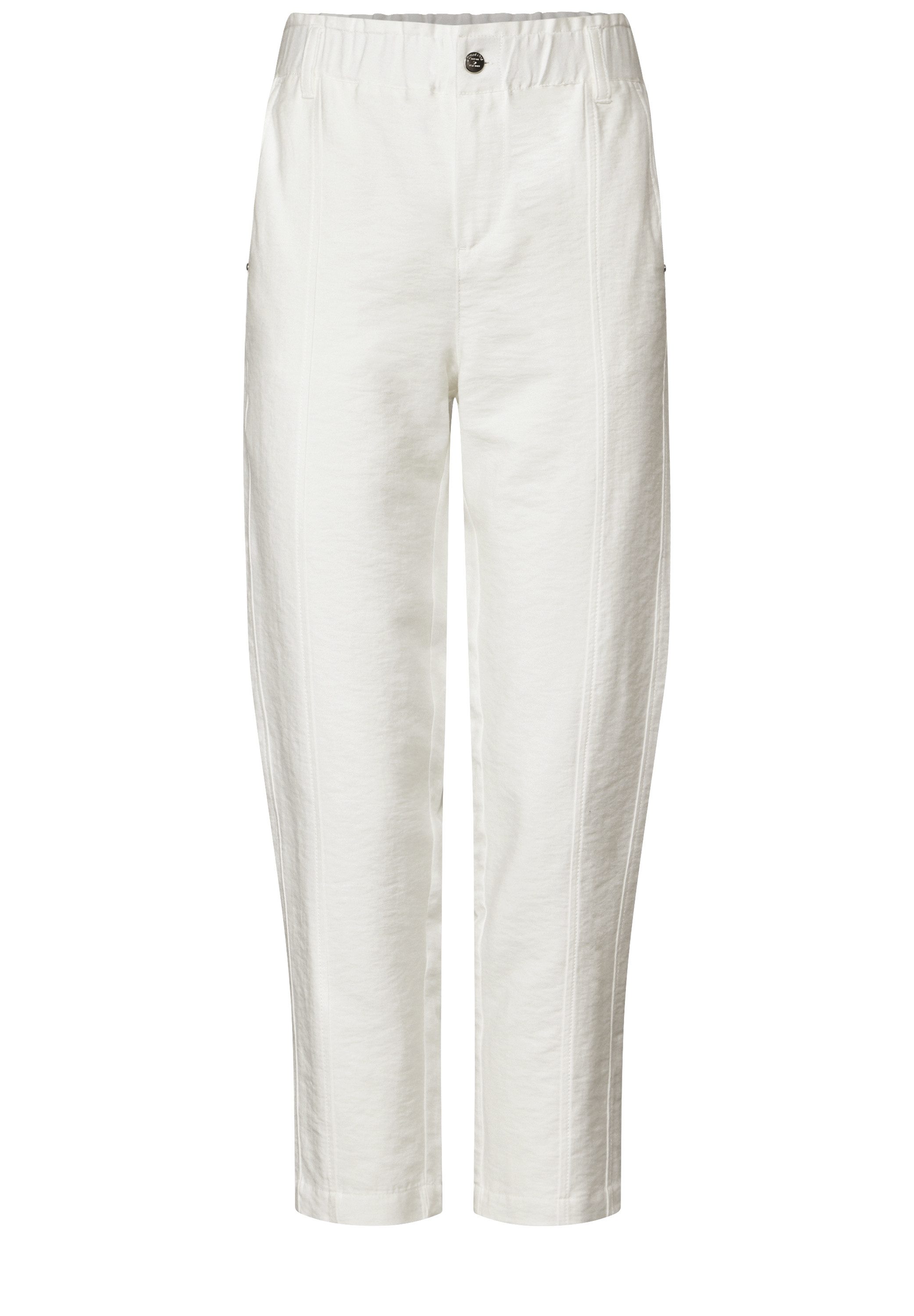 STREET ONE Paperbag-broek met elastische taille