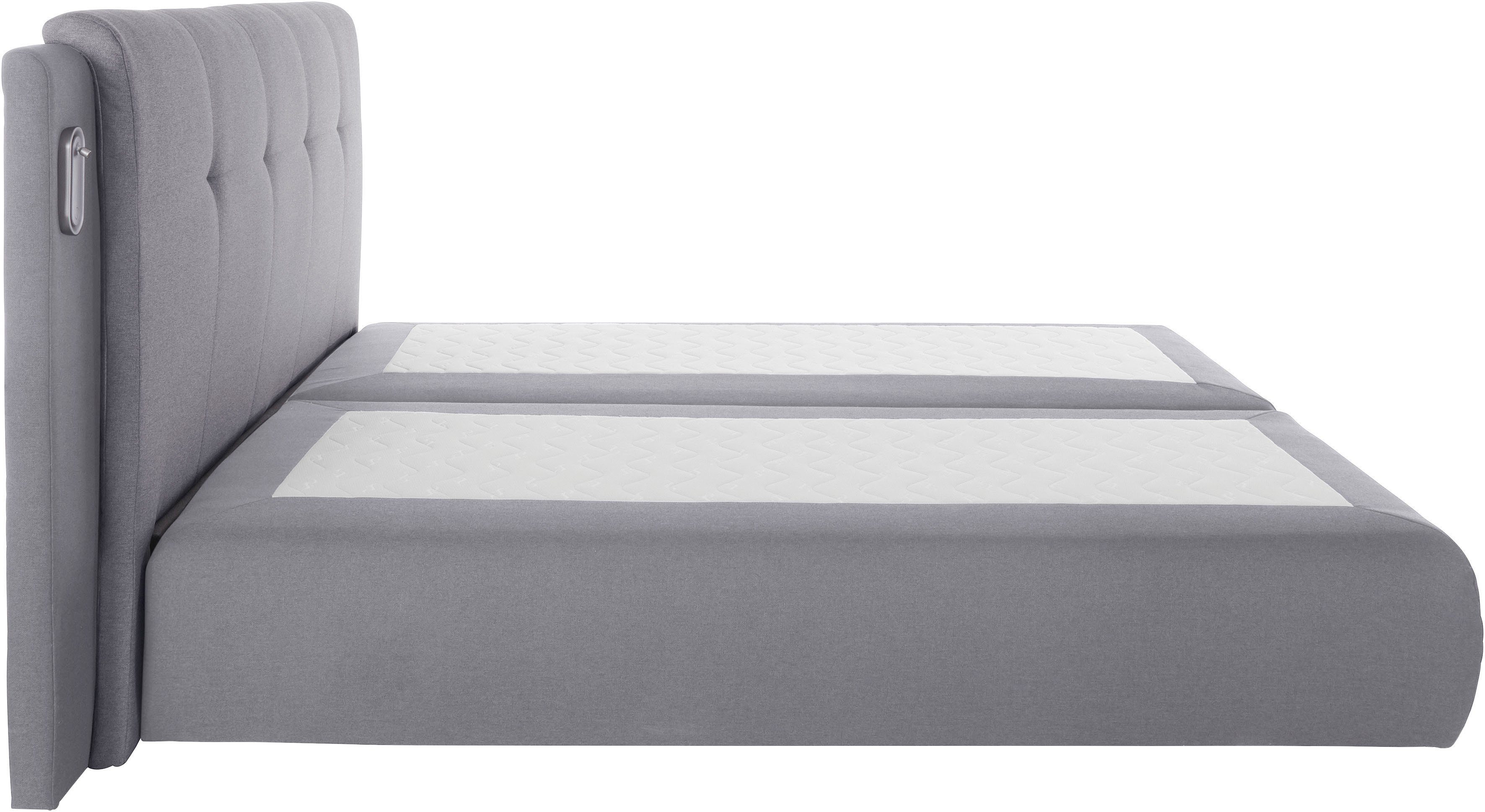 COLLECTION AB Boxspring Borna inclusief bedkist, ledverlichting en topmatras
