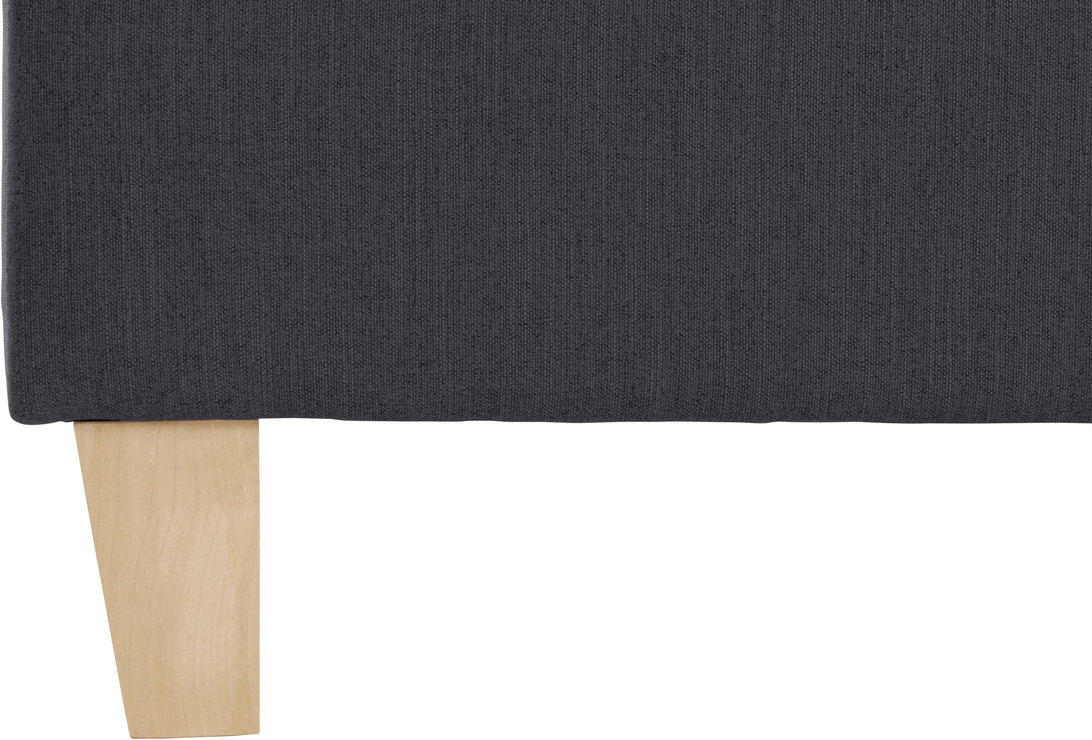 OTTO products Gestoffeerd bed Heddi in 5 breedten: van 90 cm-200 cm, bies bij het hoofdbord, structuurstof