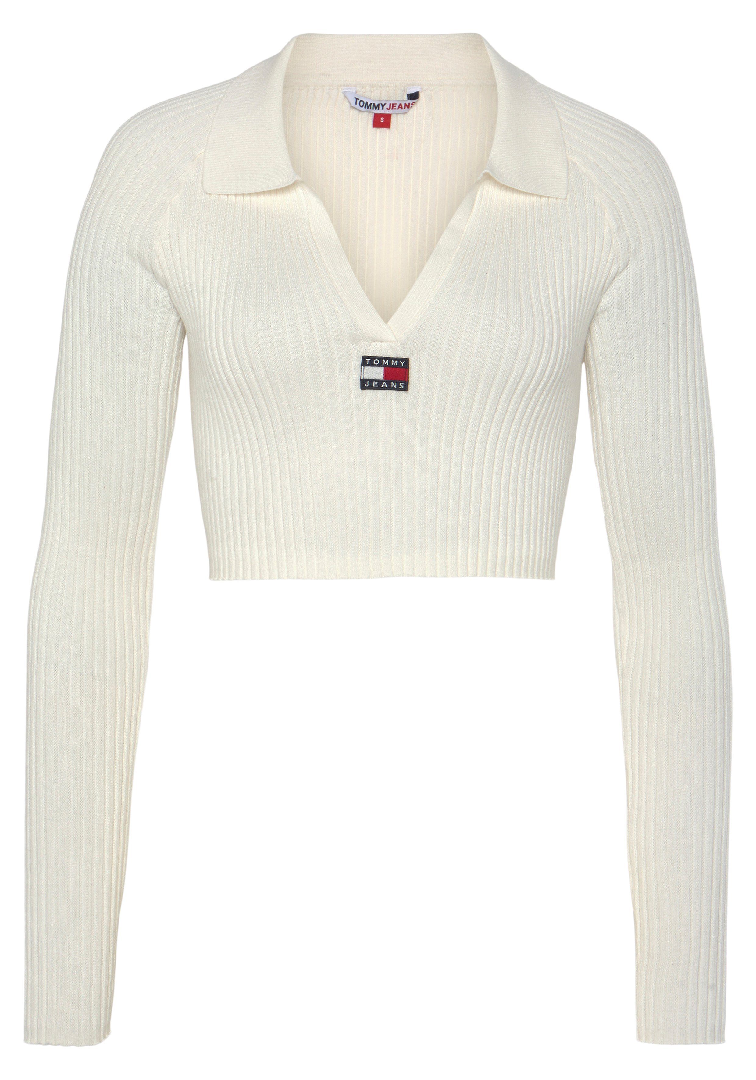 TOMMY JEANS Gebreide trui TJW XS BADGE RIB COLLAR SWEATER