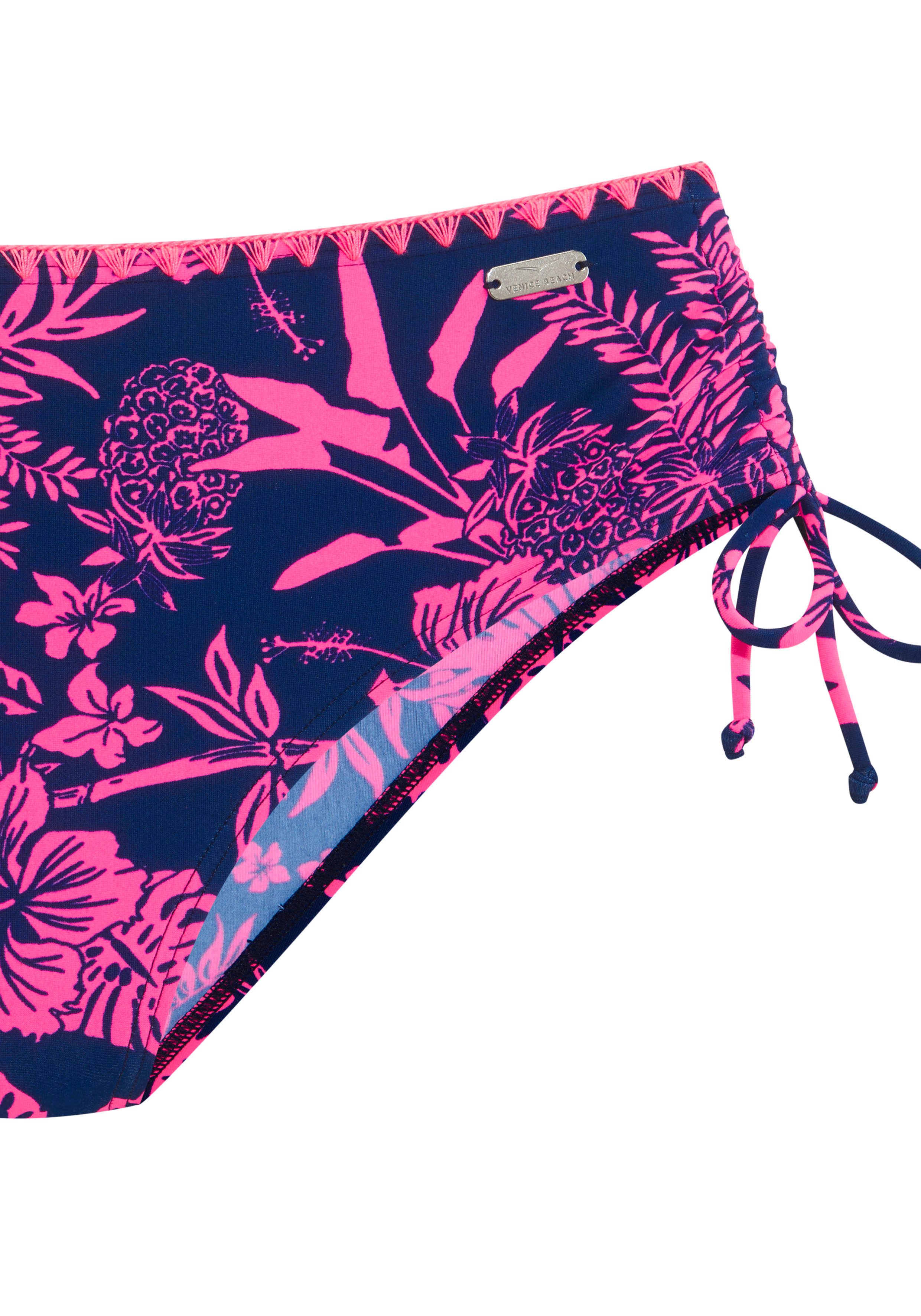 Venice Beach Beugelbikini Kensi zijdelings verstelbaar met moderne print (set)
