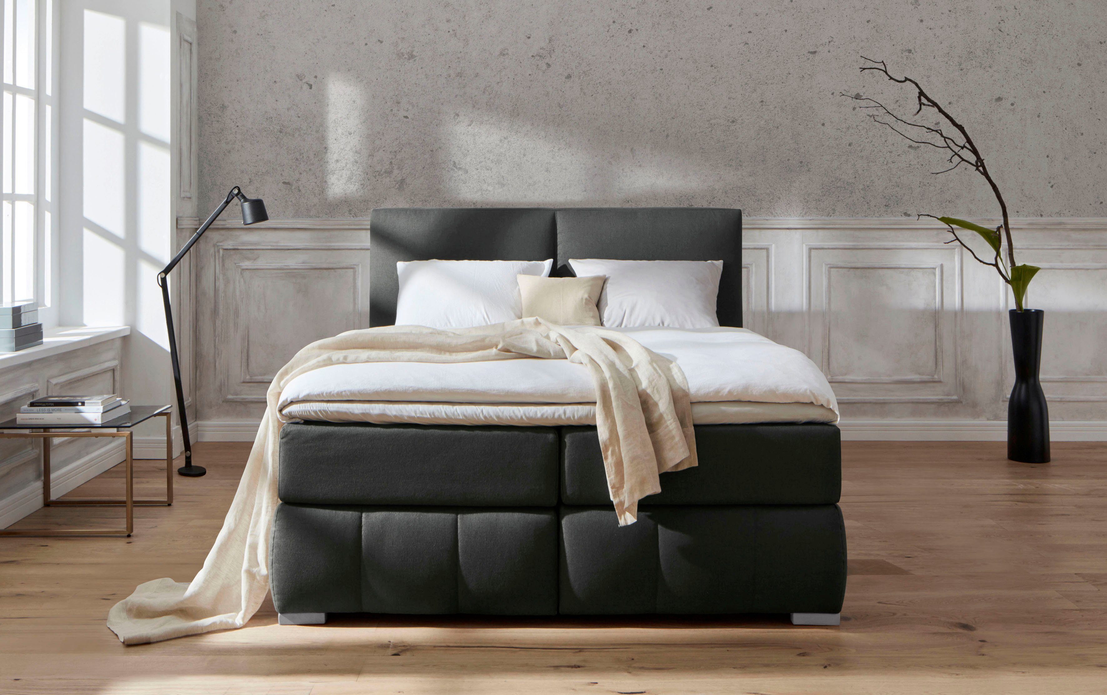 Guido Maria Kretschmer Home&Living Boxspring Wehma incl. matrastopper voor 3 verschillende matrassen, ook in fluwelen stof