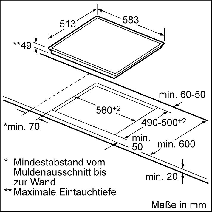 SIEMENS Elektrische kookplaat van SCHOTT CERAN® ET645HE17 met bedieningsdisplay