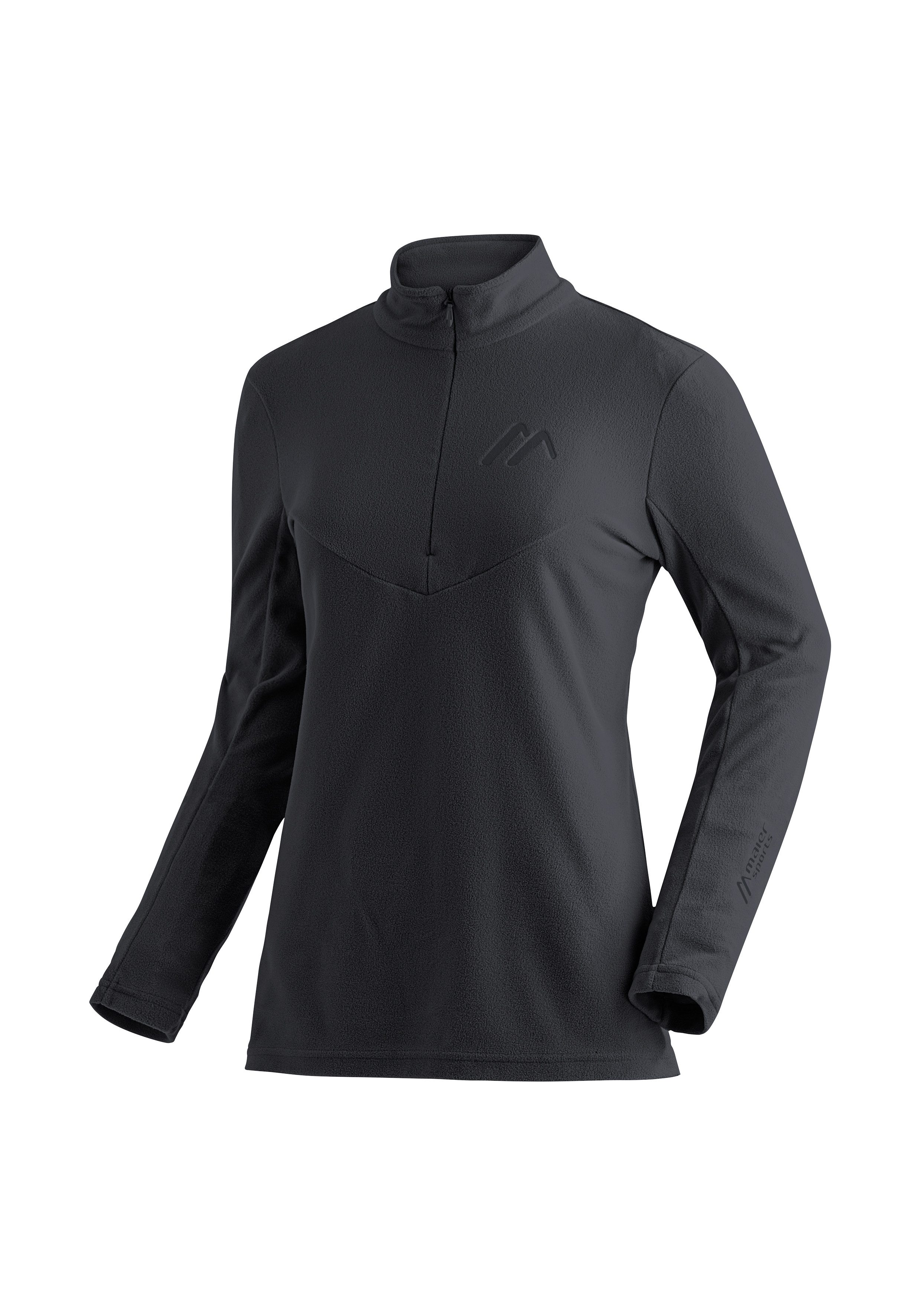 Maier Sports Fleecetrui Denise HZ W Dames midlayer onderhoudsvriendelijk half-zip fleece