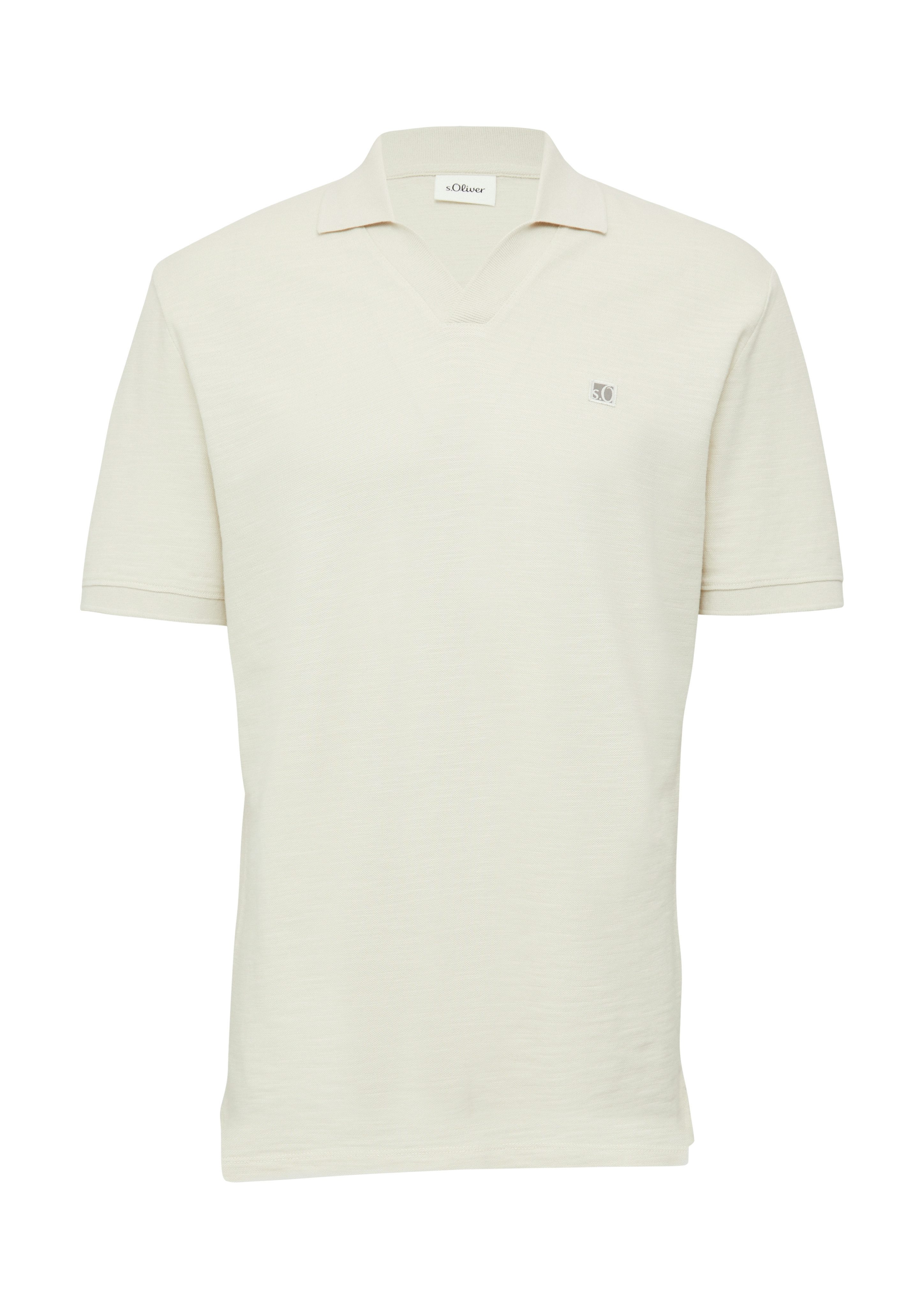 s.Oliver Poloshirt met geborduurd logo