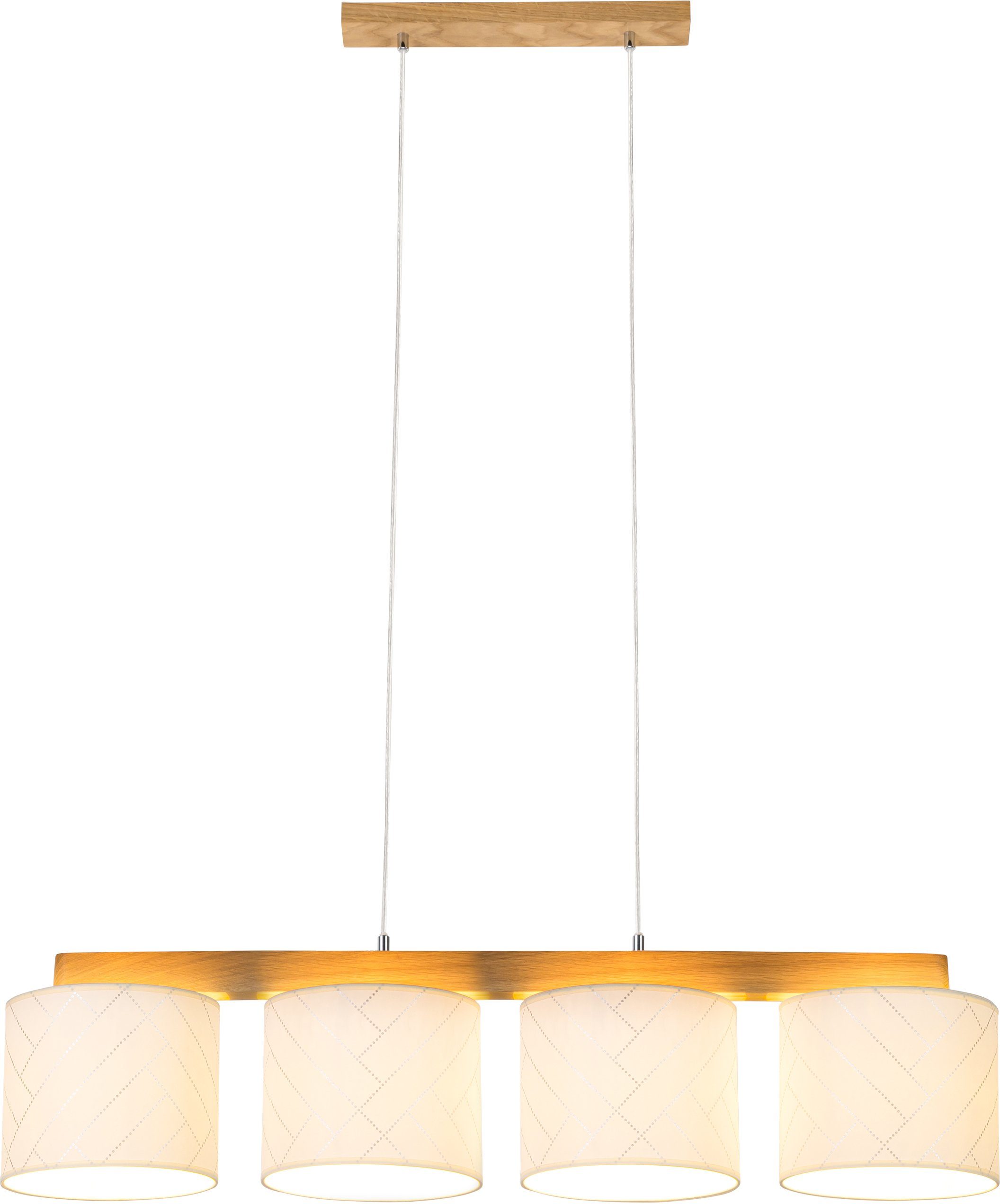 BRITOP LIGHTING Hanglamp Punto Hanglamp, van chic eikenhout, in te korten