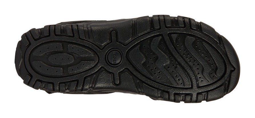 Geox Sandalen UOMO SANDAL STRADA C , zomerschoen, klittenbandschoen, outdoorsandaal, met leren voetbed