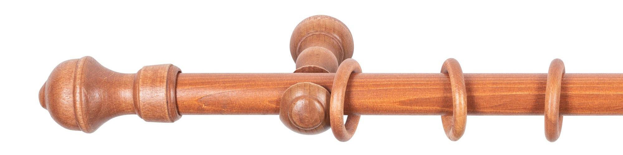 SN DECO GROUP Gordijnroede Ares 28 mm, hout, verschillende lengtes en kleuren, compleet set