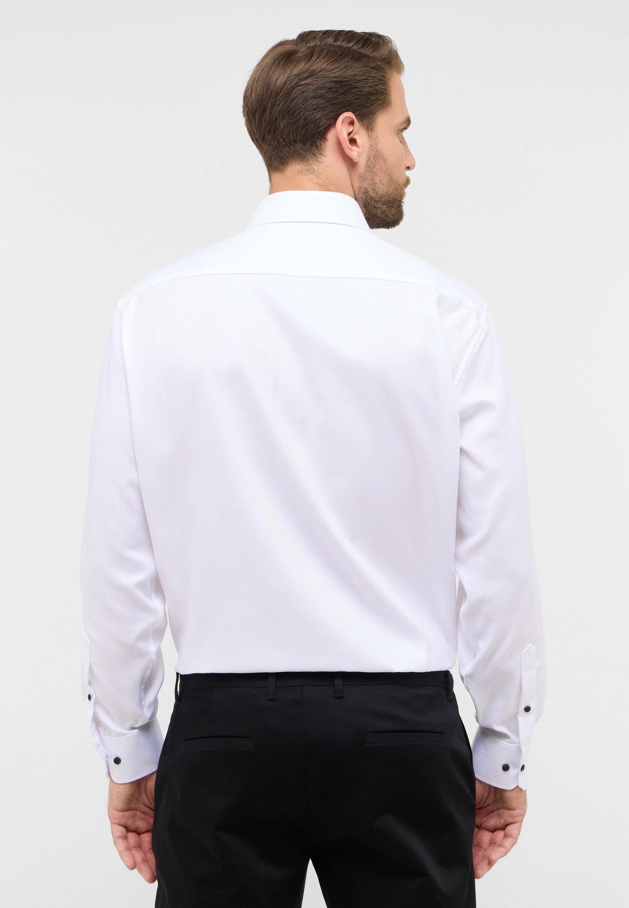 Eterna Overhemd met lange mouwen Comfort fit NON IRON (strijkvrij)