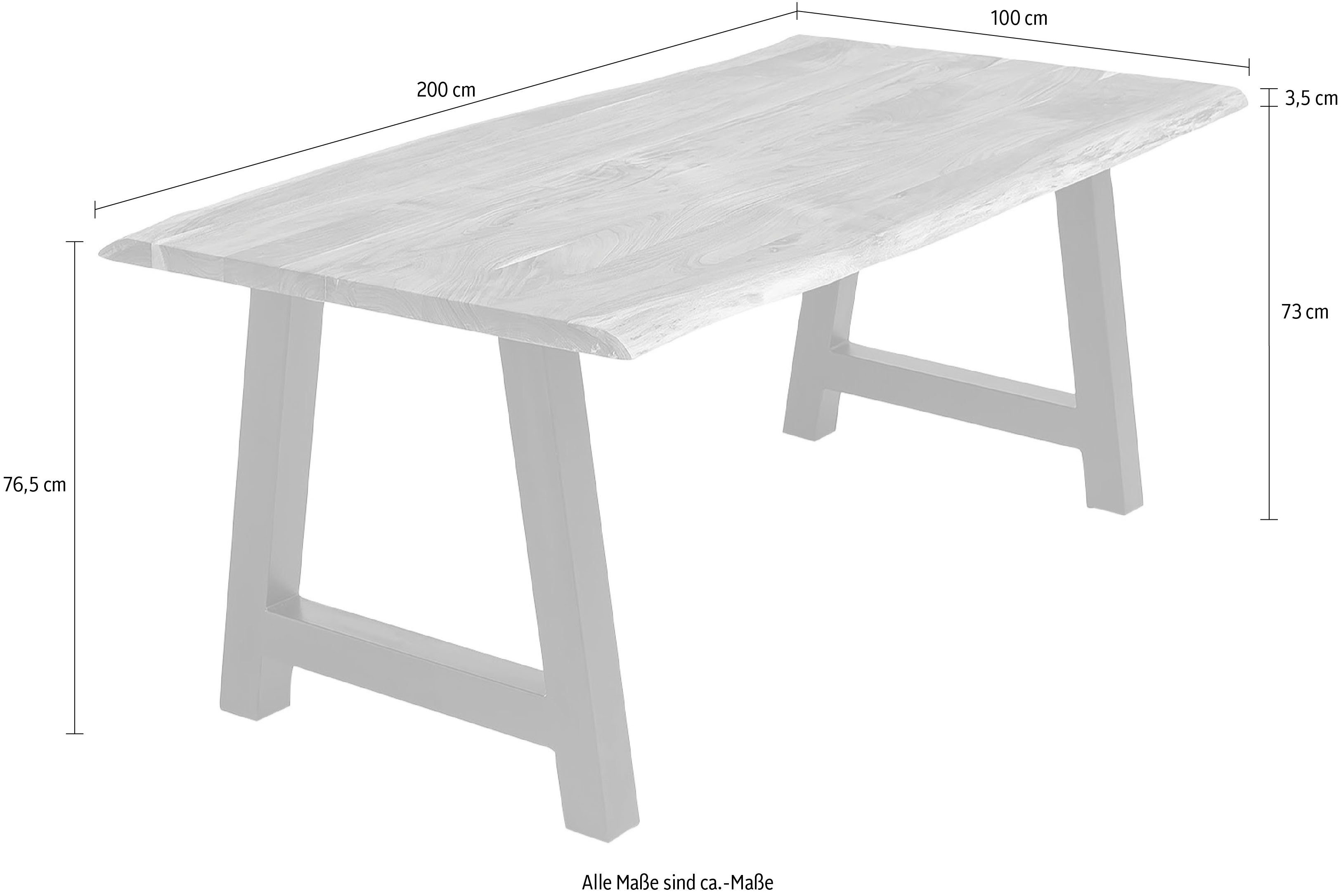 SalesFever Eettafel Massief hout geolied en tweevoudig gewaxt