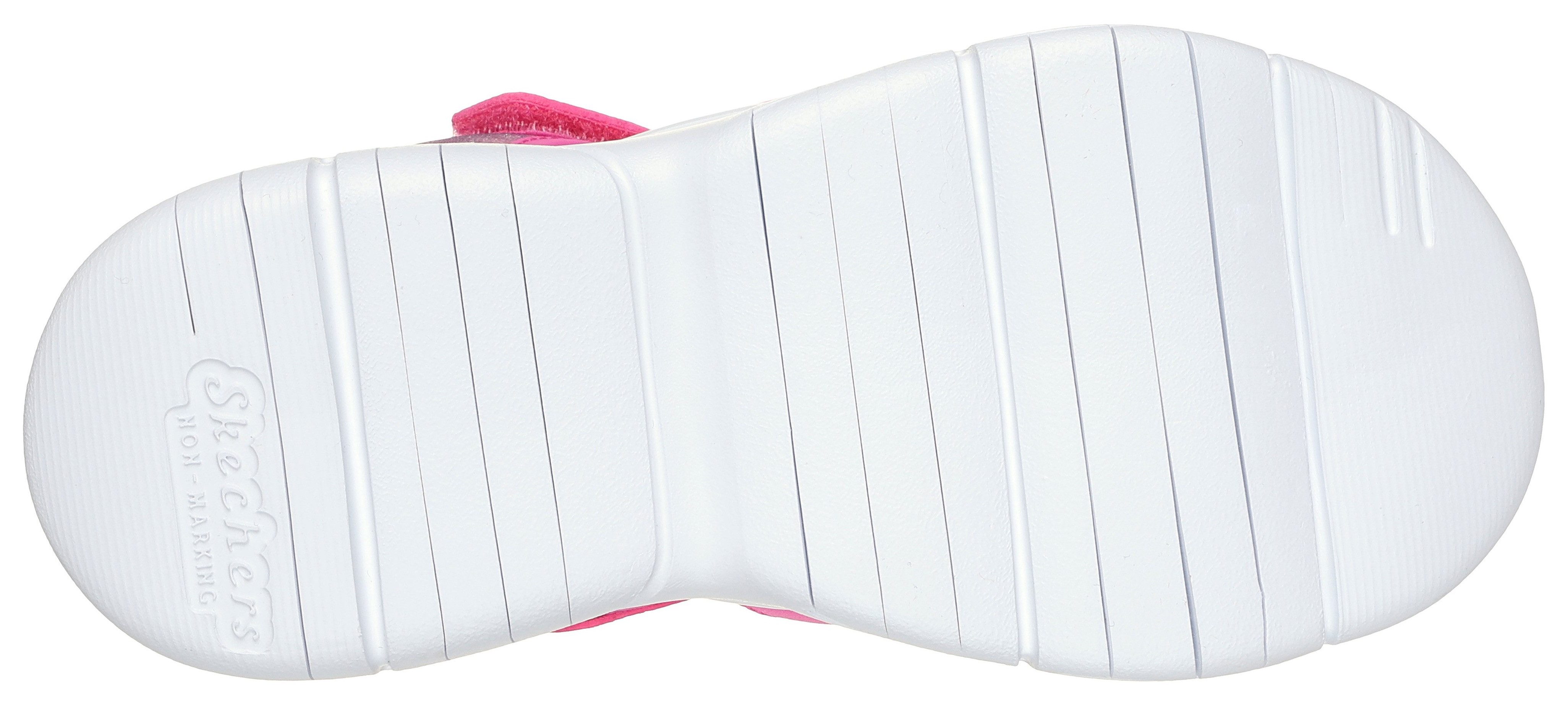 Skechers Sandalen FLEX SPLASH Klittenbandschoen met glitter, maat sjabloon te downloaden