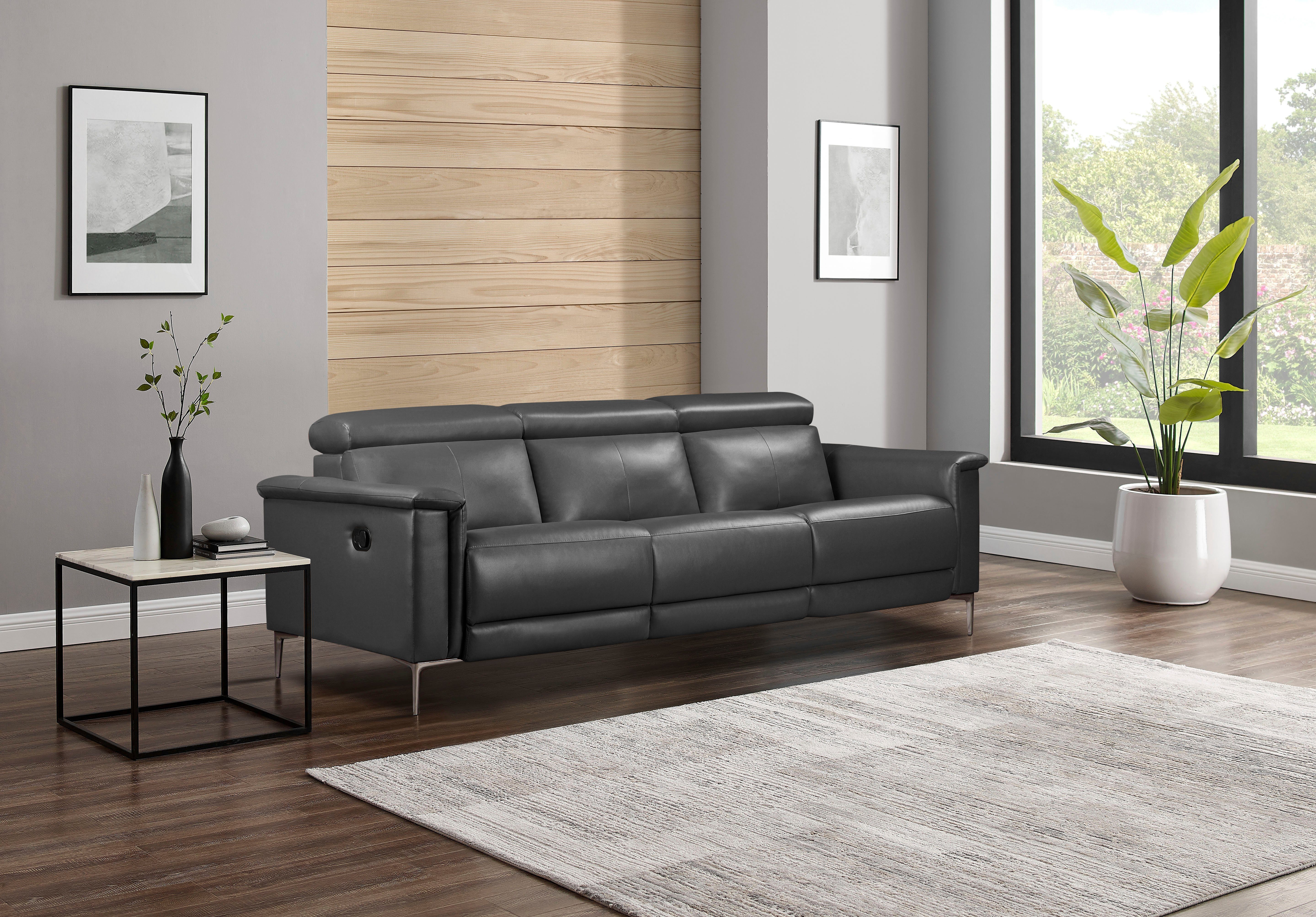 Places of Style 3-zitsbank Lund, met handmatige en elektrische relaxfunctie