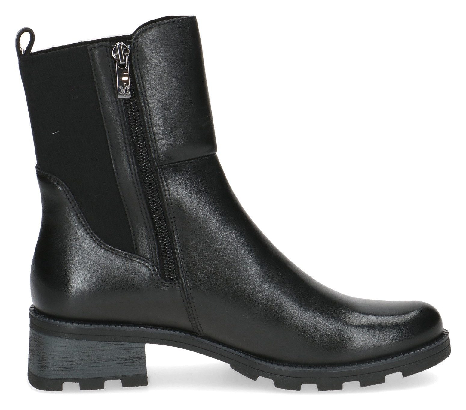Caprice Chelsea-boots hakken, enkellaars, comfort schoen met brede stretchinzet