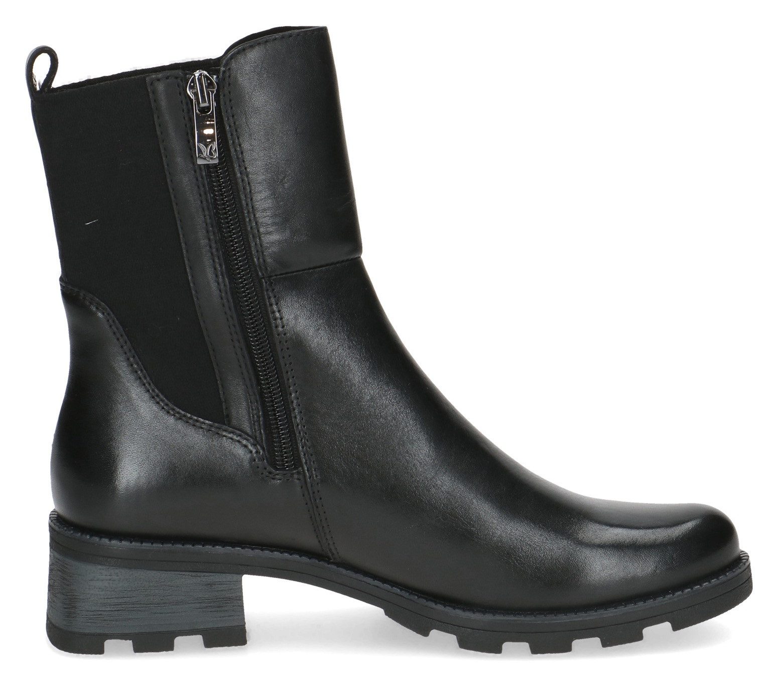 Caprice Chelsea-boots hakken enkellaars comfort schoen met brede stretchinzet