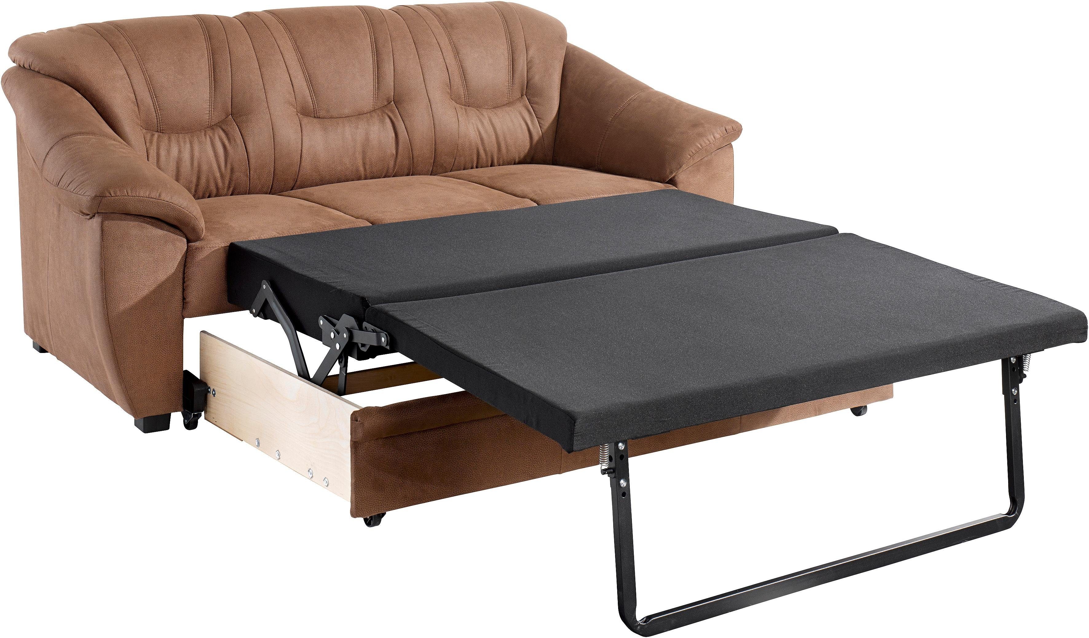sit&more 3-zitsbank Safira inclusief comfortabele binnenvering, naar keuze met slaapfunctie