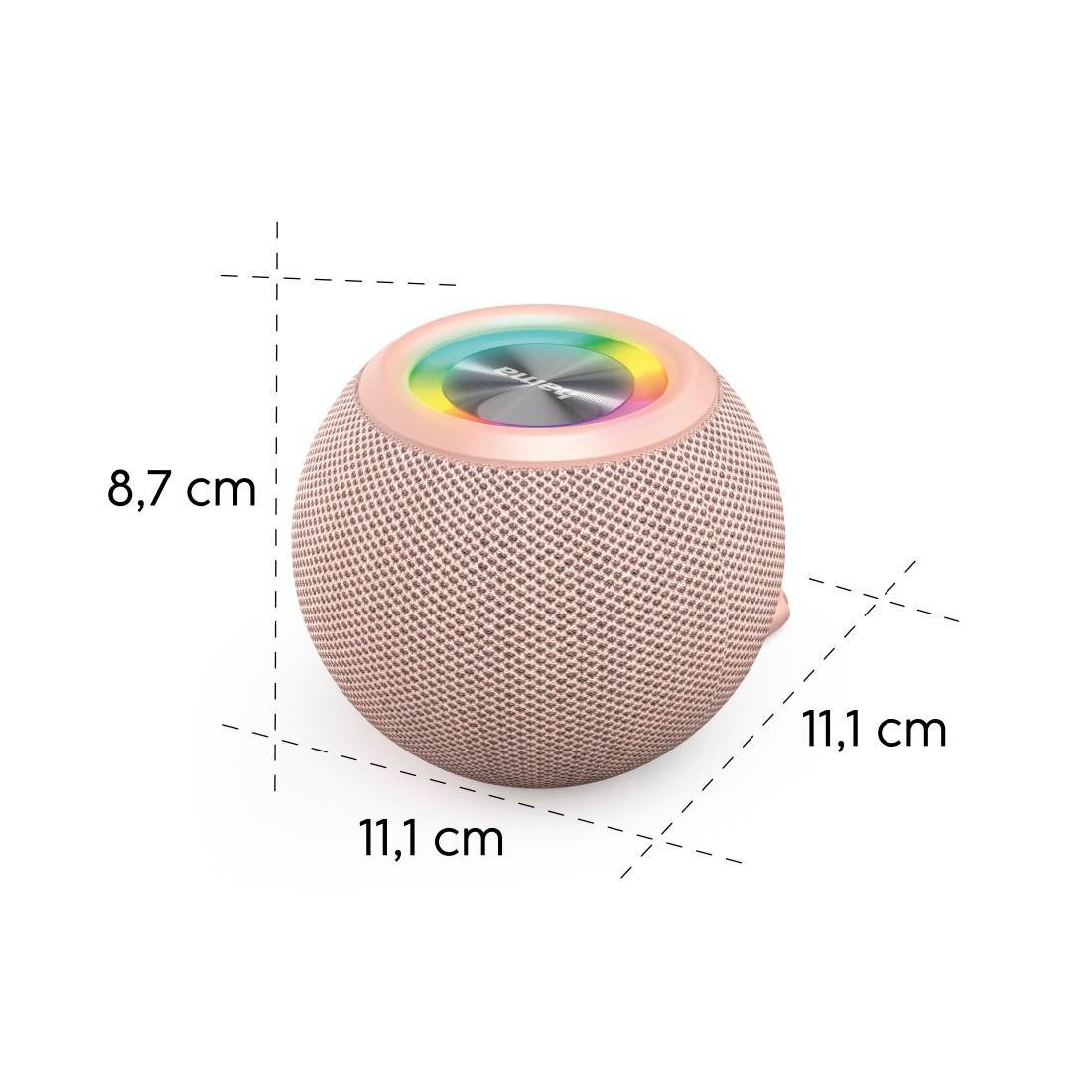 Hama Bluetooth luidspreker Bluetooth®-luidspreker "Ball Shape Speaker", 5 lichtmodi, 5W