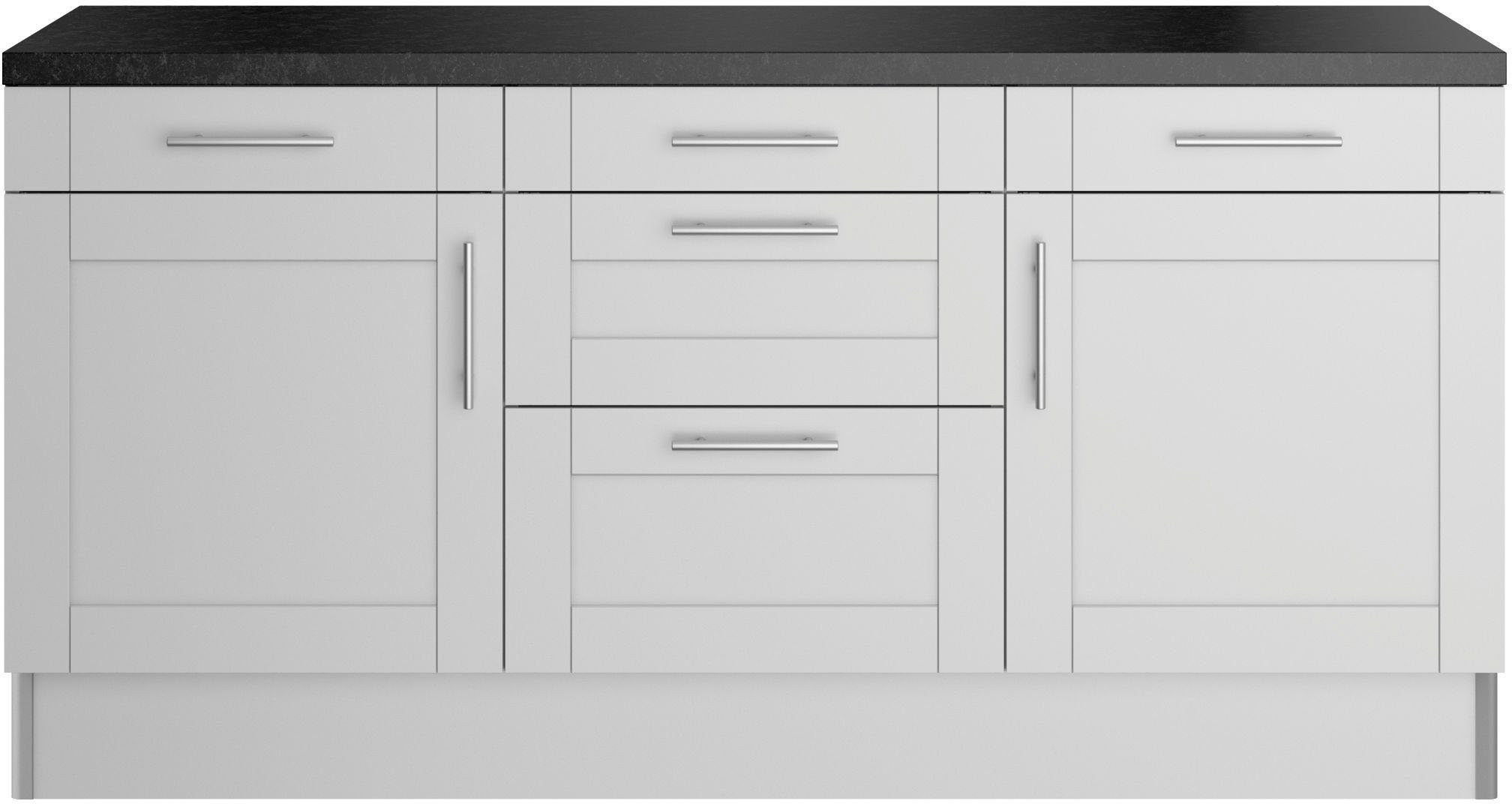 Kochstation Keuken KS-Ahus 180 cm breed, zonder elektrische apparaten, soft close functie, mdf fronten
