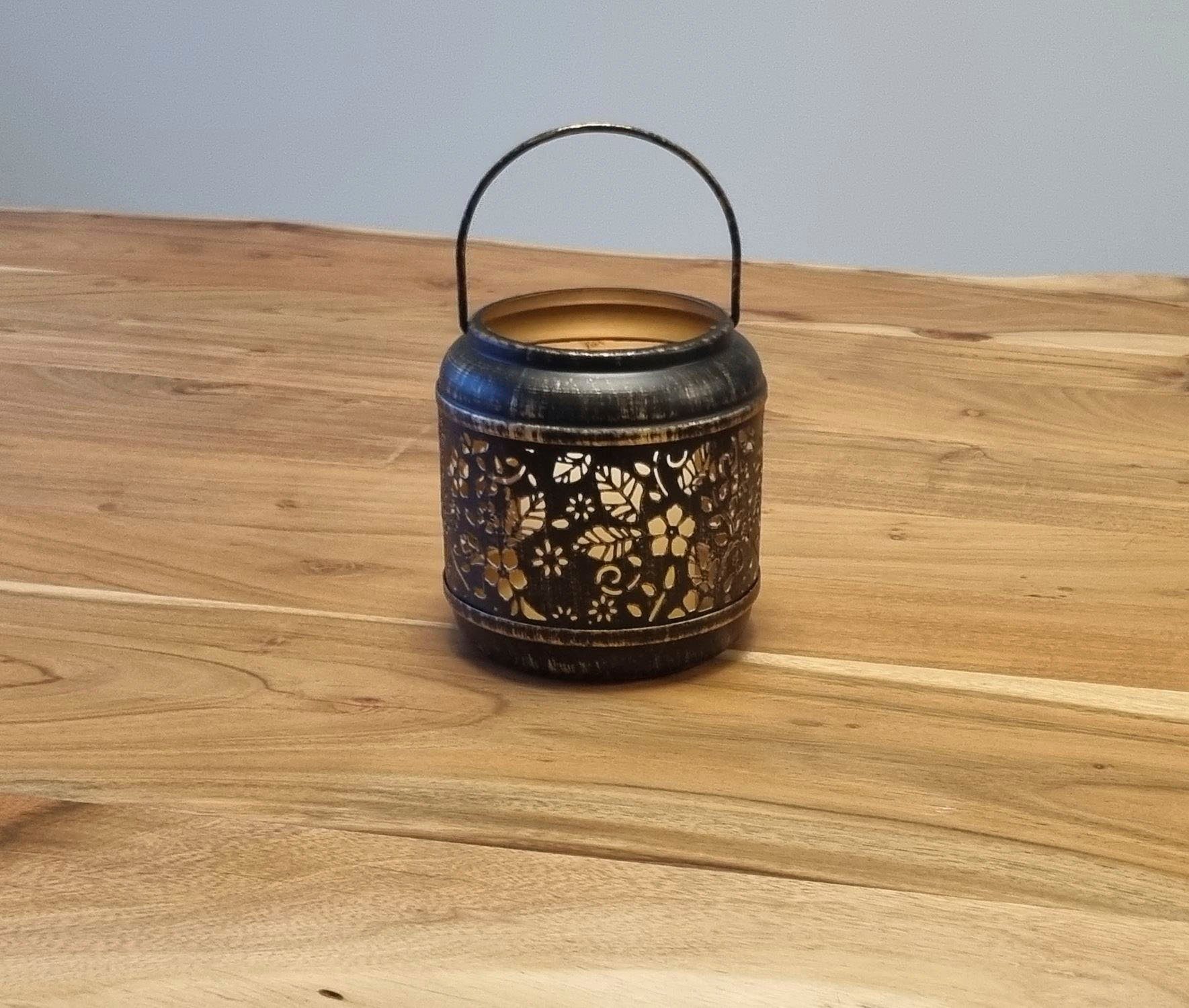 Ambiente Haus Lantaarn met kaars Lantaarn van metaal - (H) 20cm (1 stuk)