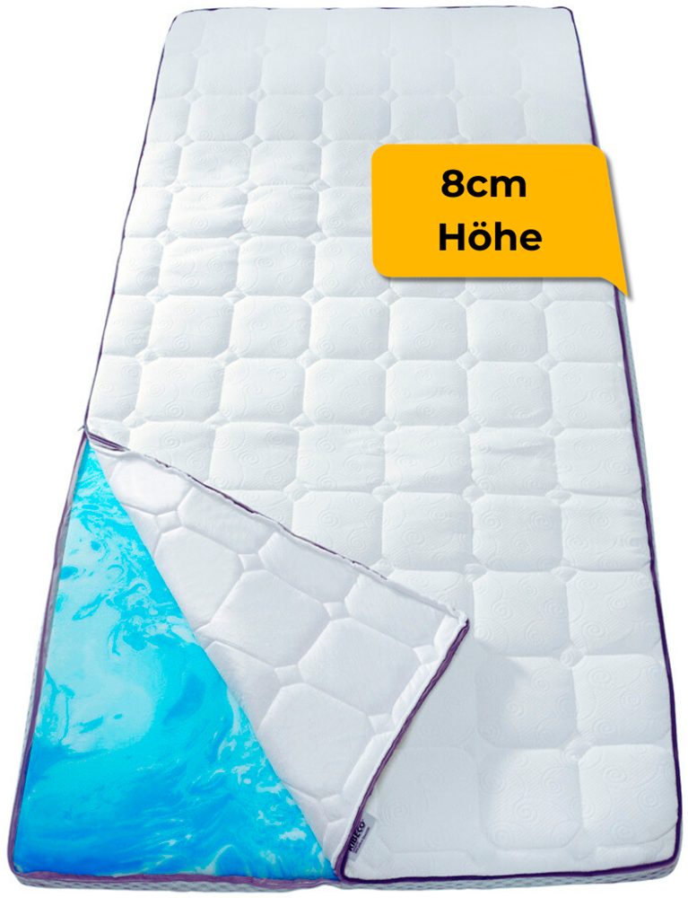 RIBECO Topmatras AARON optimale drukverlichting, met meer dan 1100 positieve klantbeoordelingen! (1 stuk) topmatrassen maat 160 cm x 200 cm x 8 cm